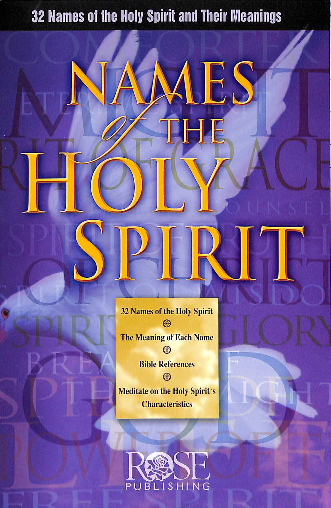 Names of the Holy Spirit (Rose Guide Series)