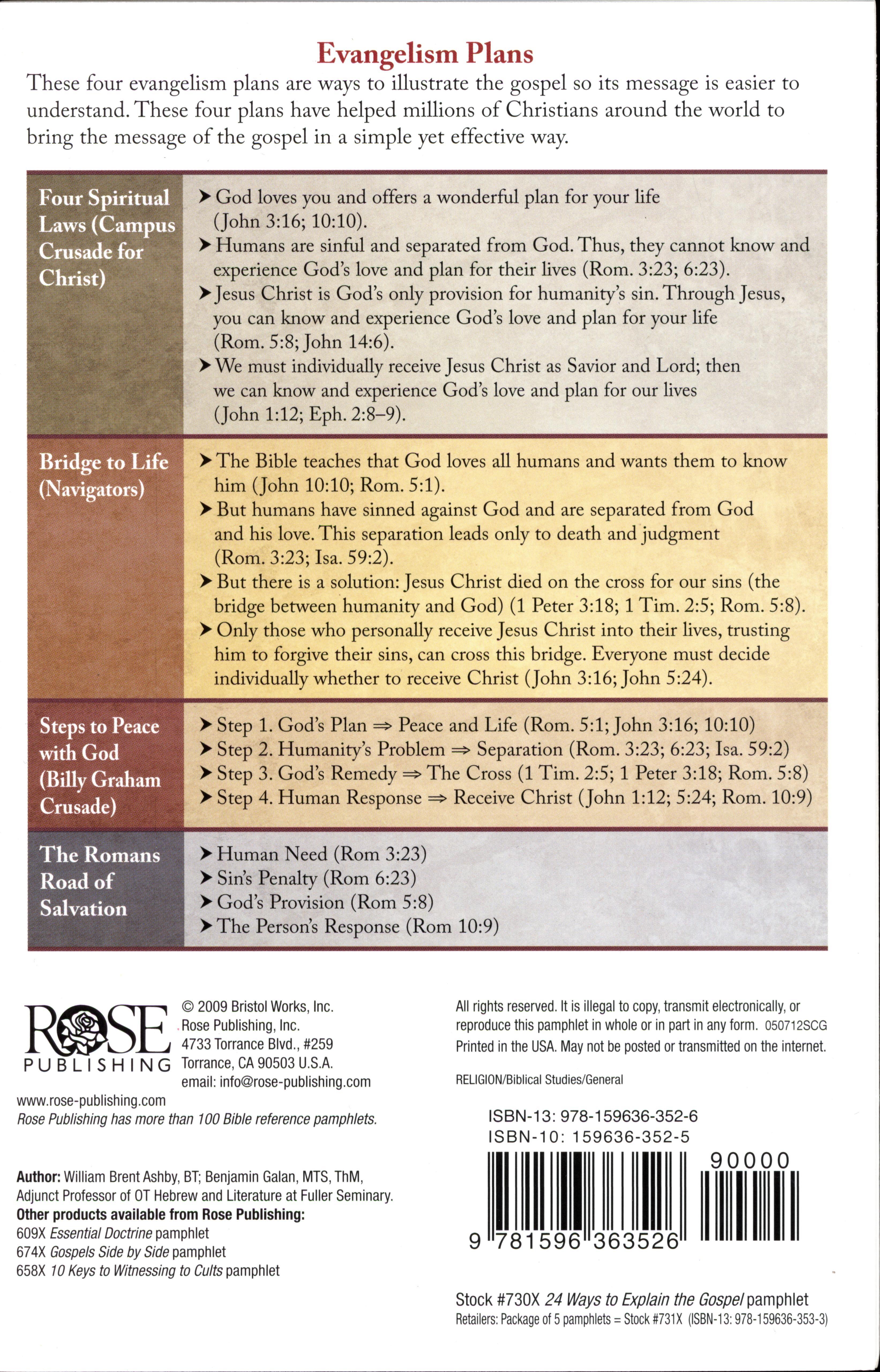 24 Ways to Explain the Gospel (Rose Guide Series)