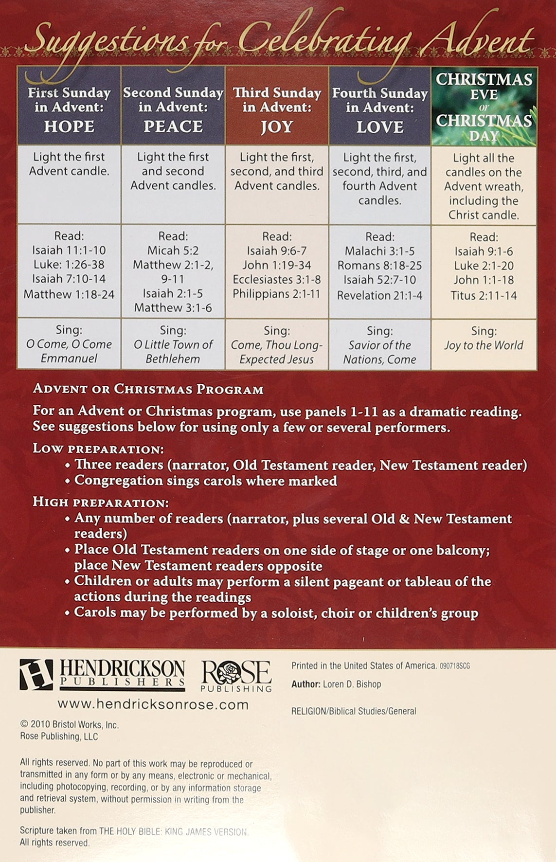 The Christmas Story (Rose Guide Series)