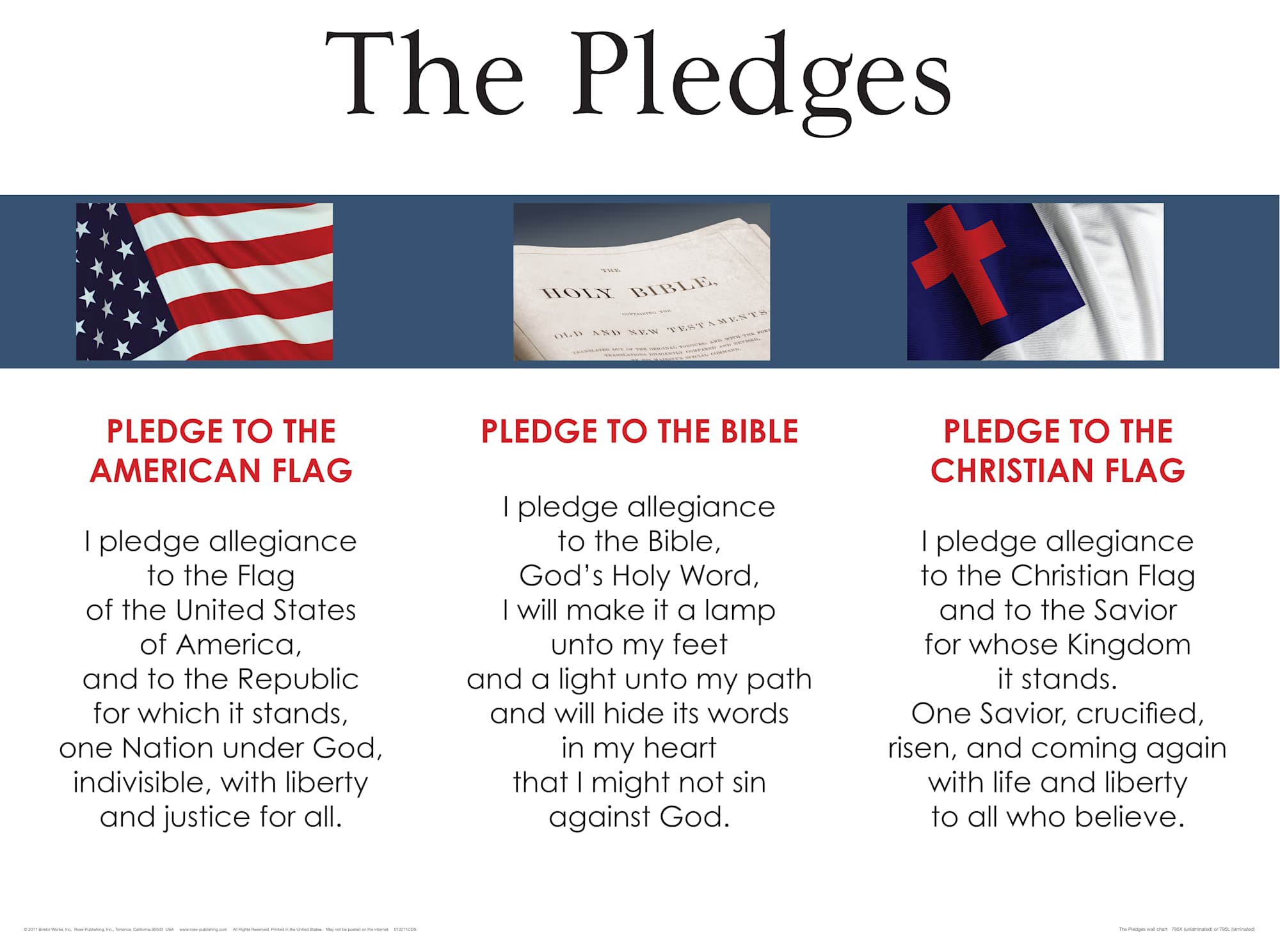 Wall Chart: The Pledges (American)