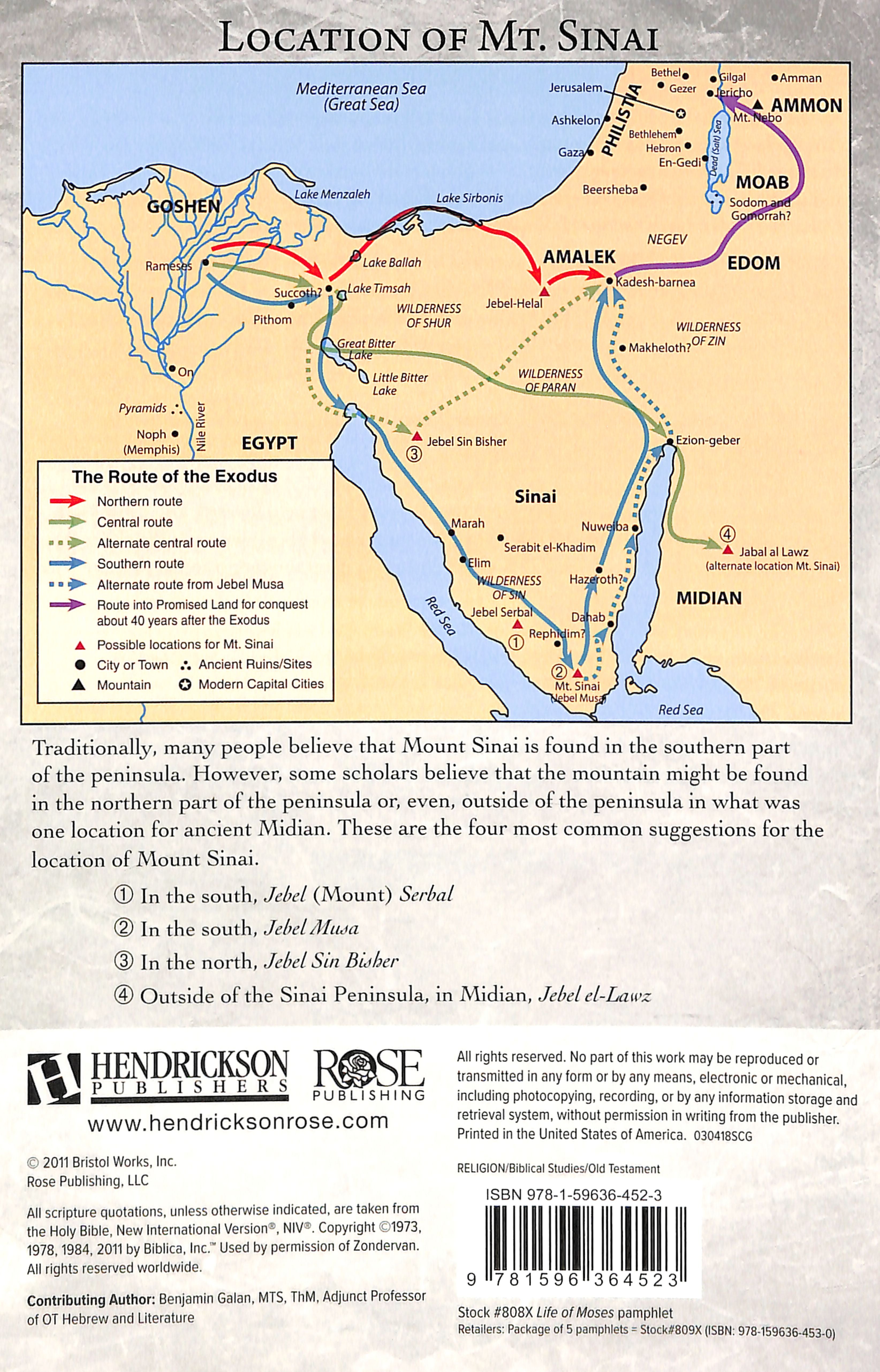 Life of Moses (Rose Guide Series)