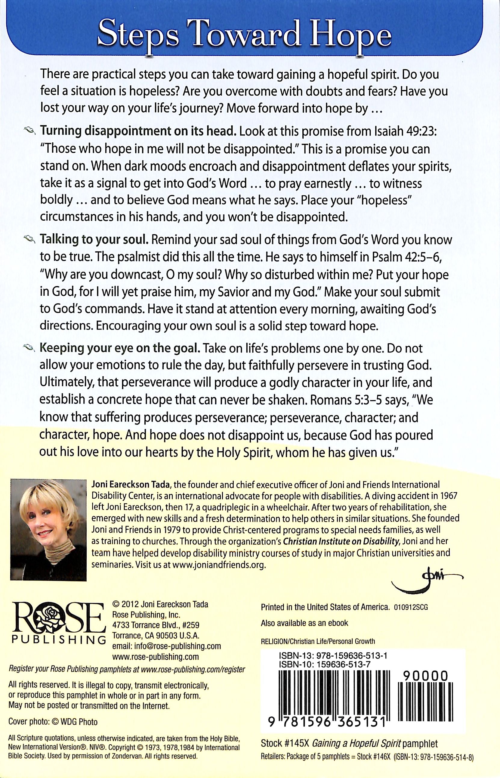 Hope: Gaining a Hopeful Spirit (Rose Guide Series)