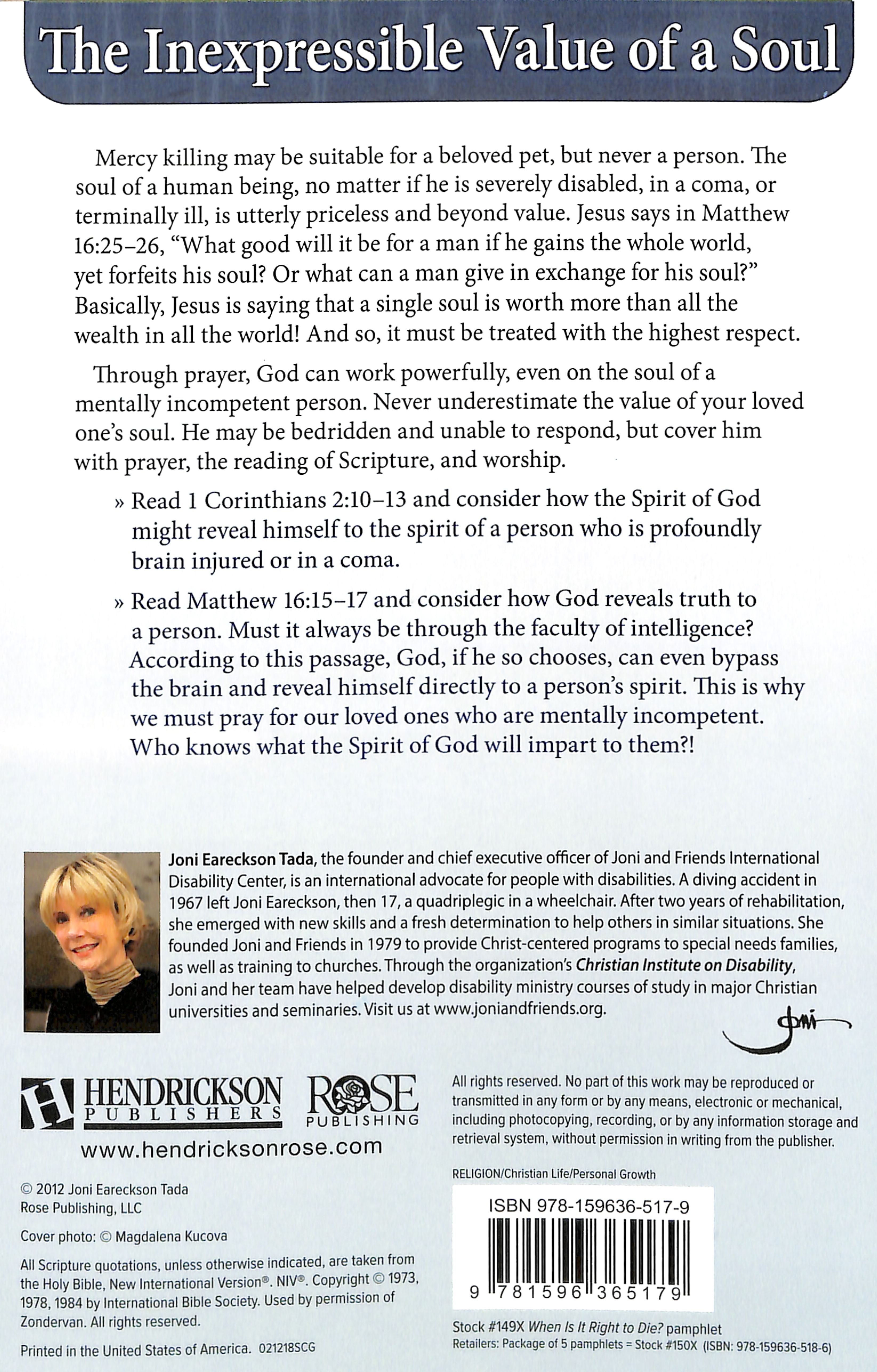 When is It Right to Die?: End of Life Questions (Rose Guide Series)