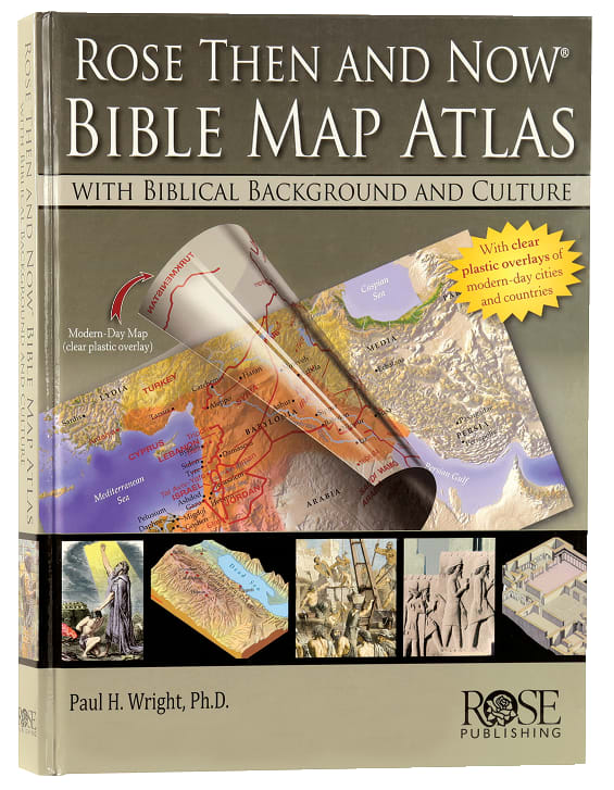 Bible Map Atlas With Biblical Backgrounds (Then And Now Series)