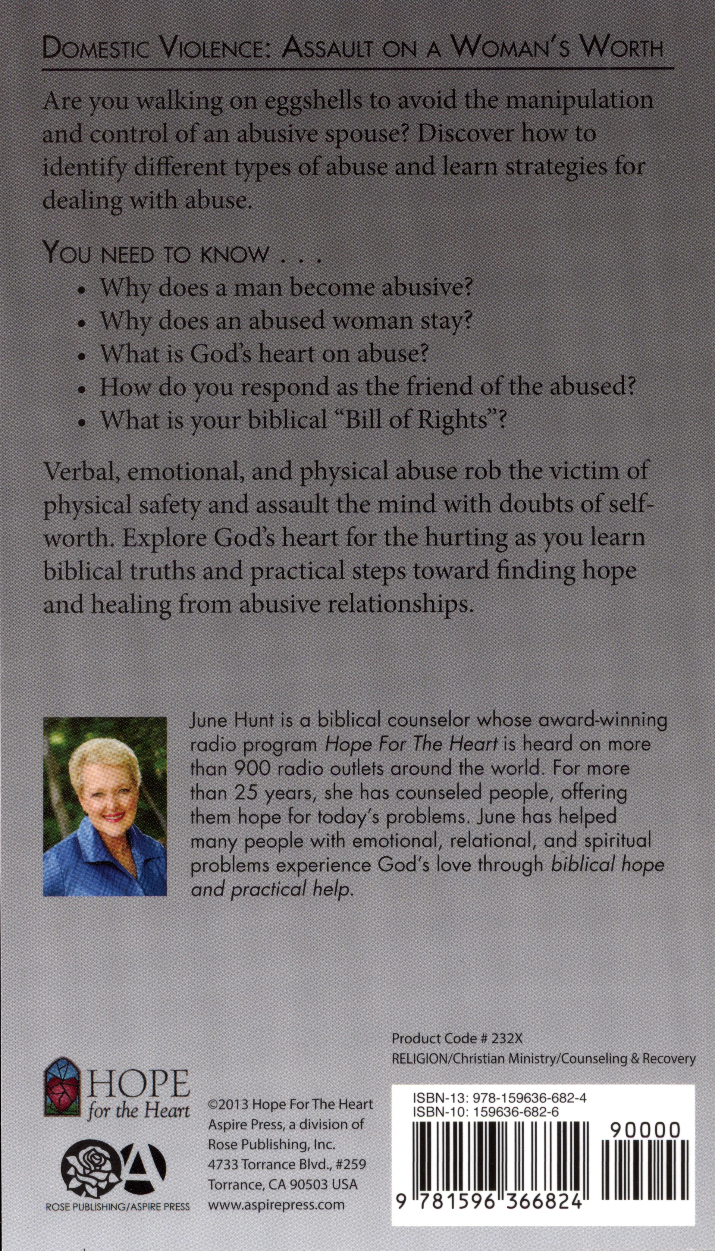 Domestic Violence (Hope For The Heart Series)