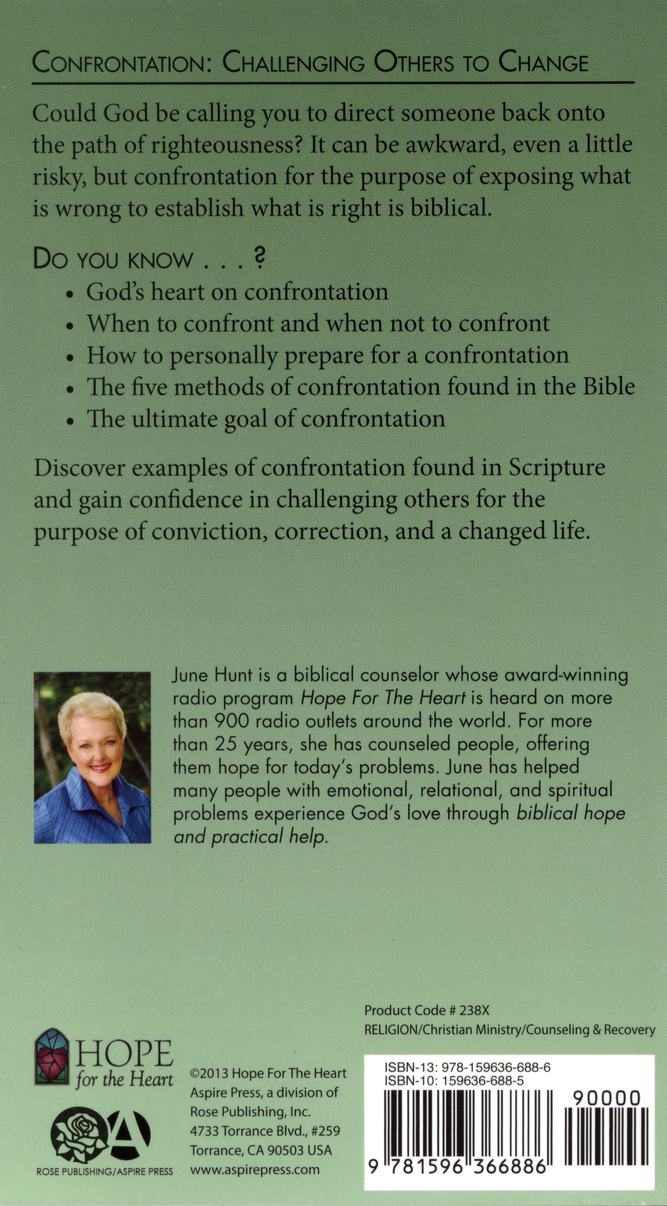 Confrontation (Hope For The Heart Series)