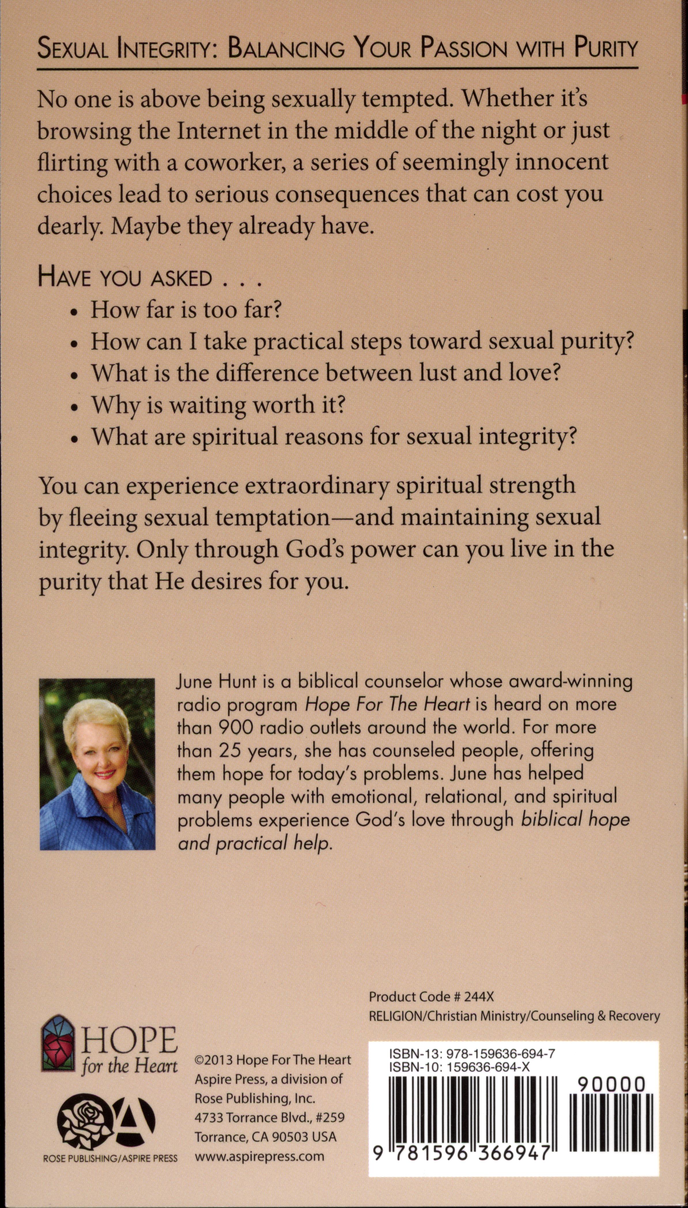 Sexual Integrity (Hope For The Heart Series)