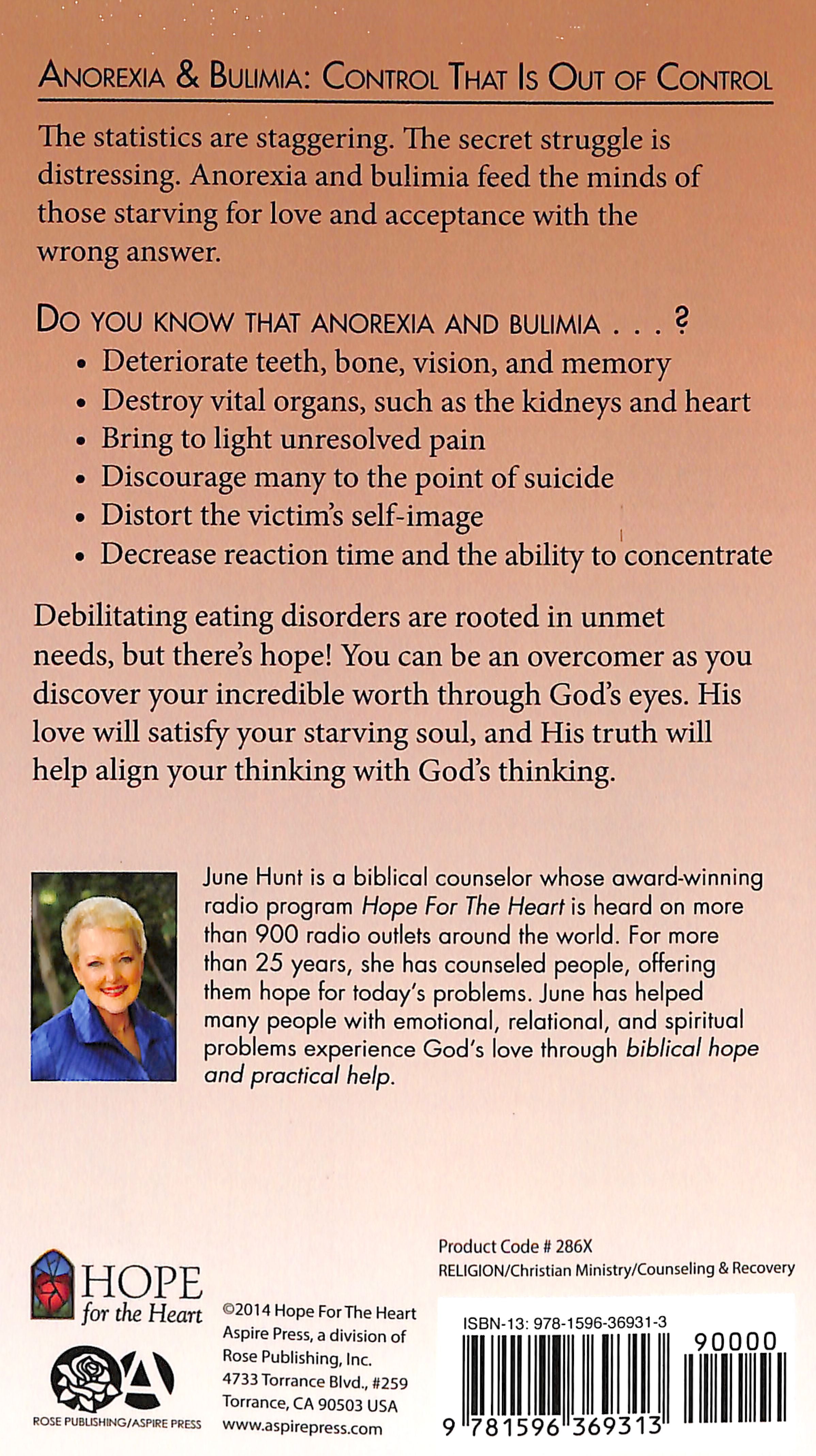 Anorexia & Bulimia (Hope For The Heart Series)