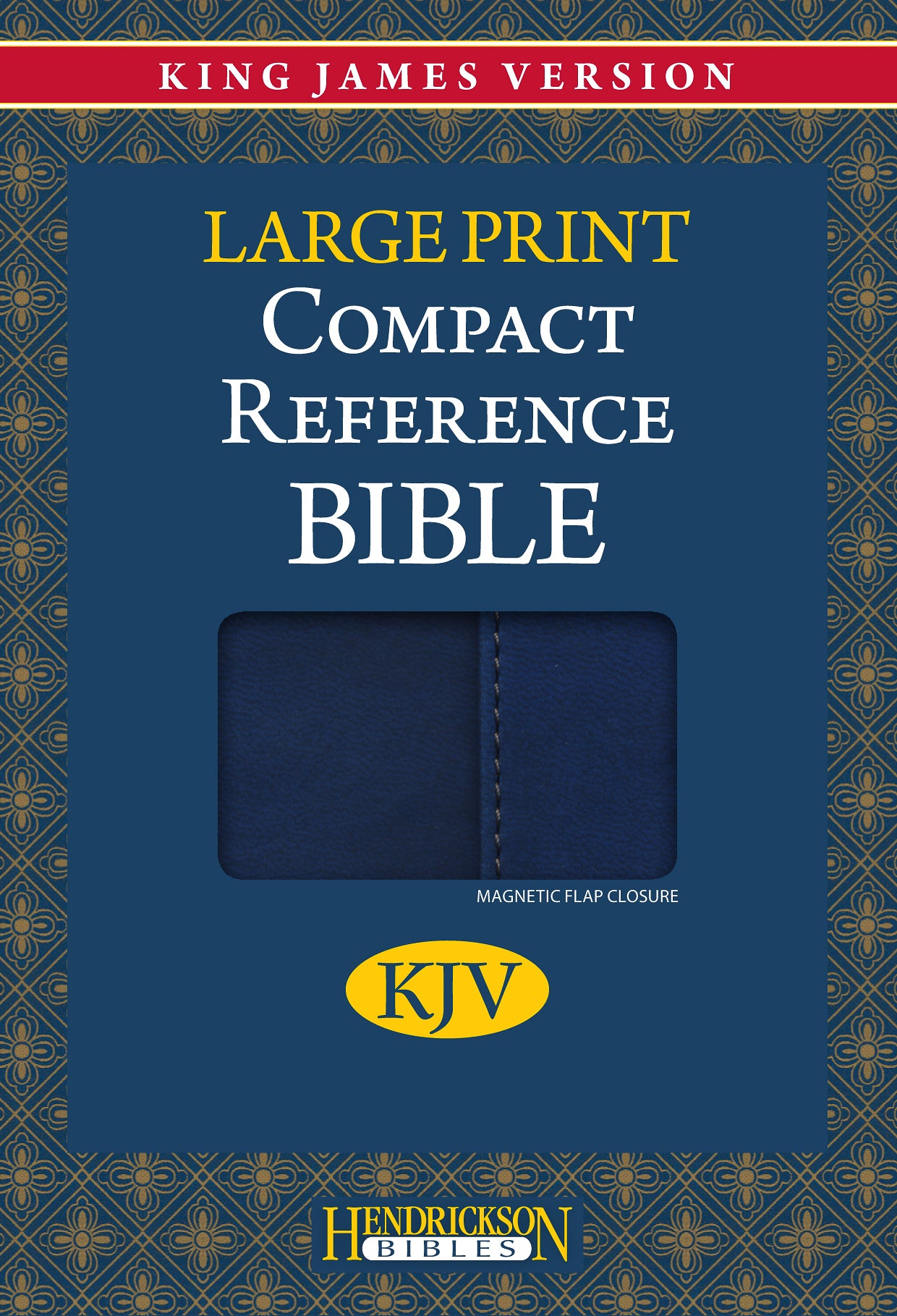 KJV Hendrickson Compact Reference Large Print Blue With Magnetic Flap
