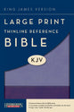 KJV Large Print Thinline Reference Bible Violet/Lilac
