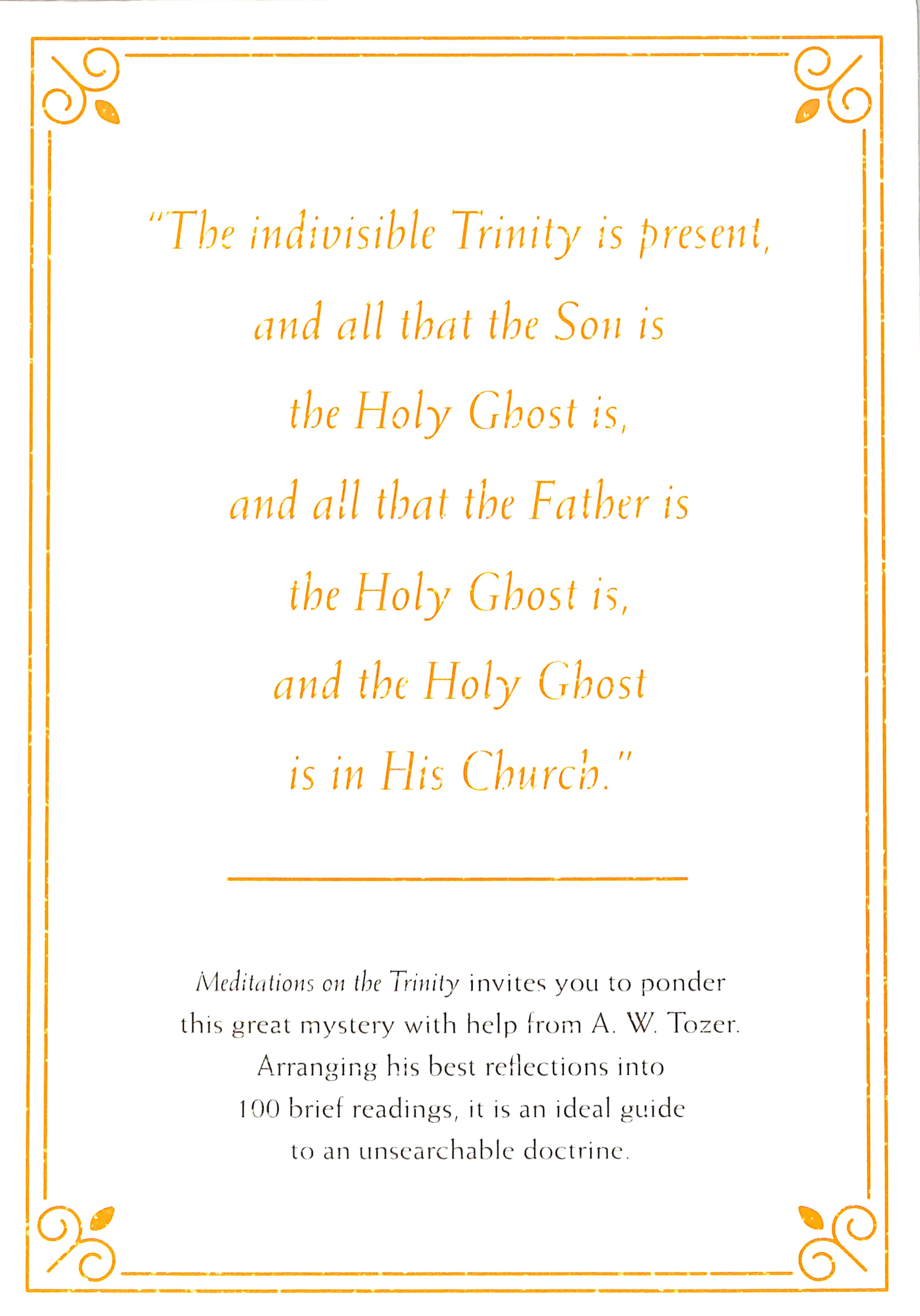 Meditations on the Trinity: Beauty, Mystery, and Glory in the Life of God