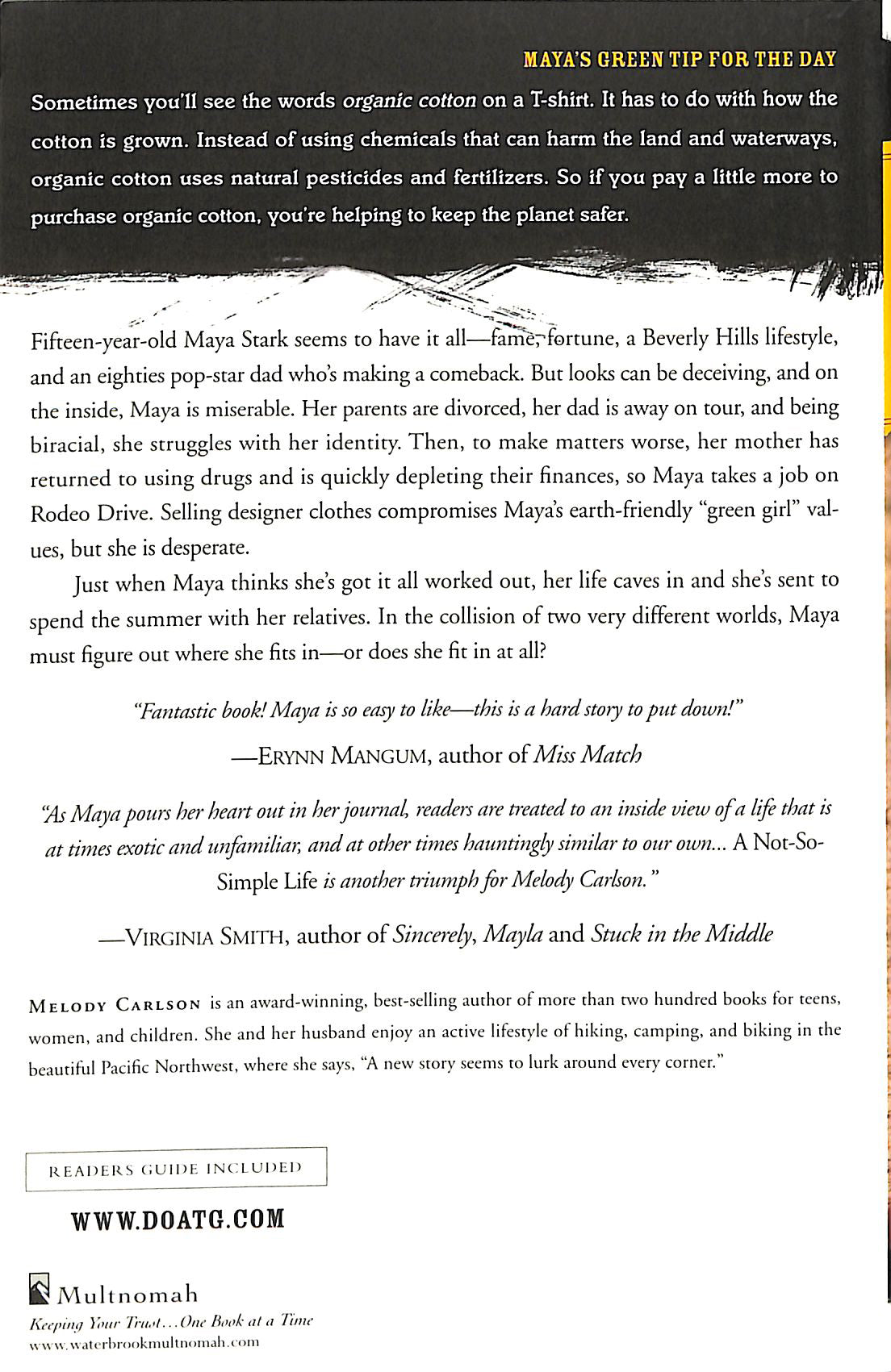 A Not So Simple Life (#01 in Diary Of A Teenage Girl, Maya Series)