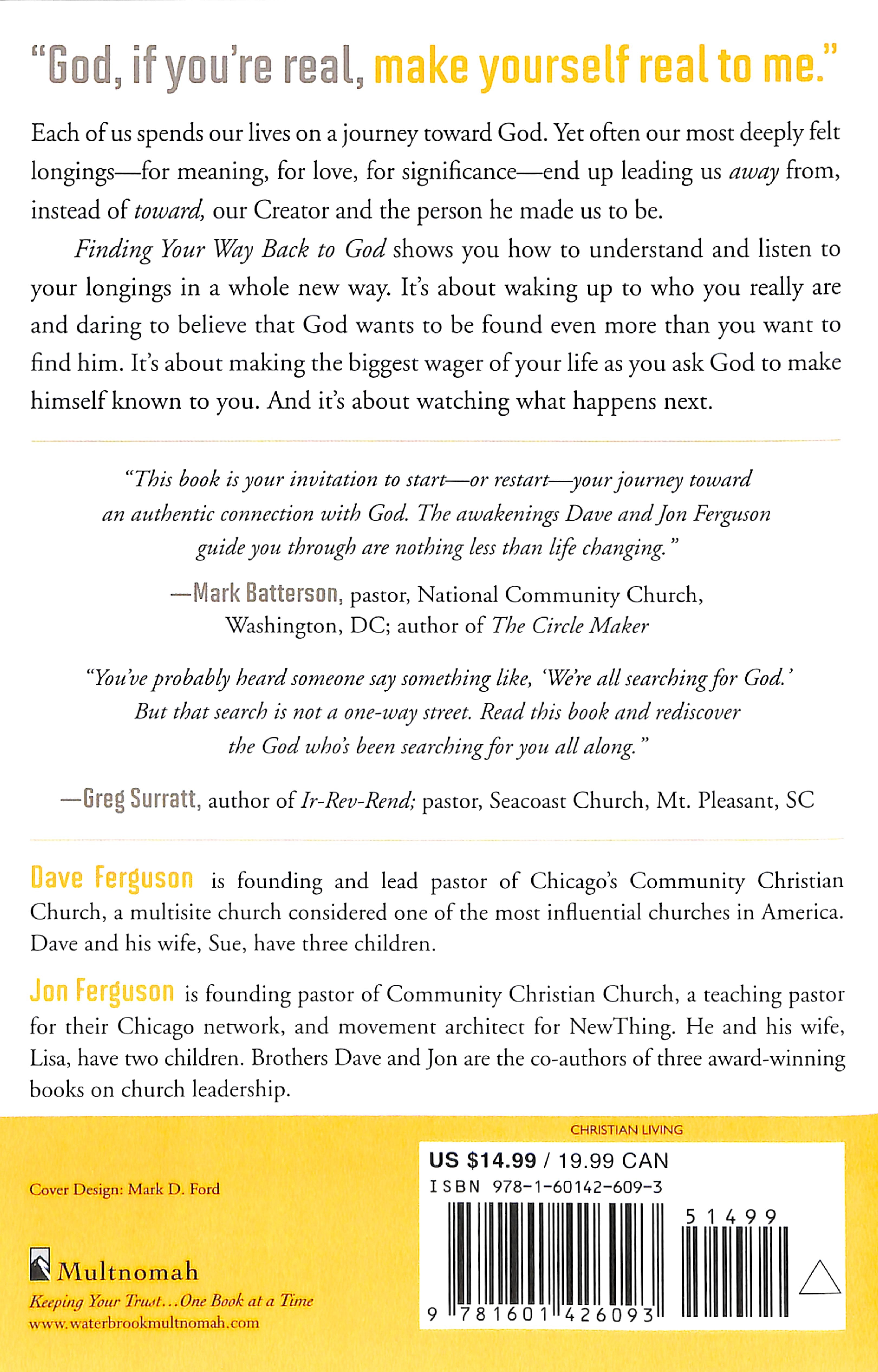 Finding Your Way Back to God