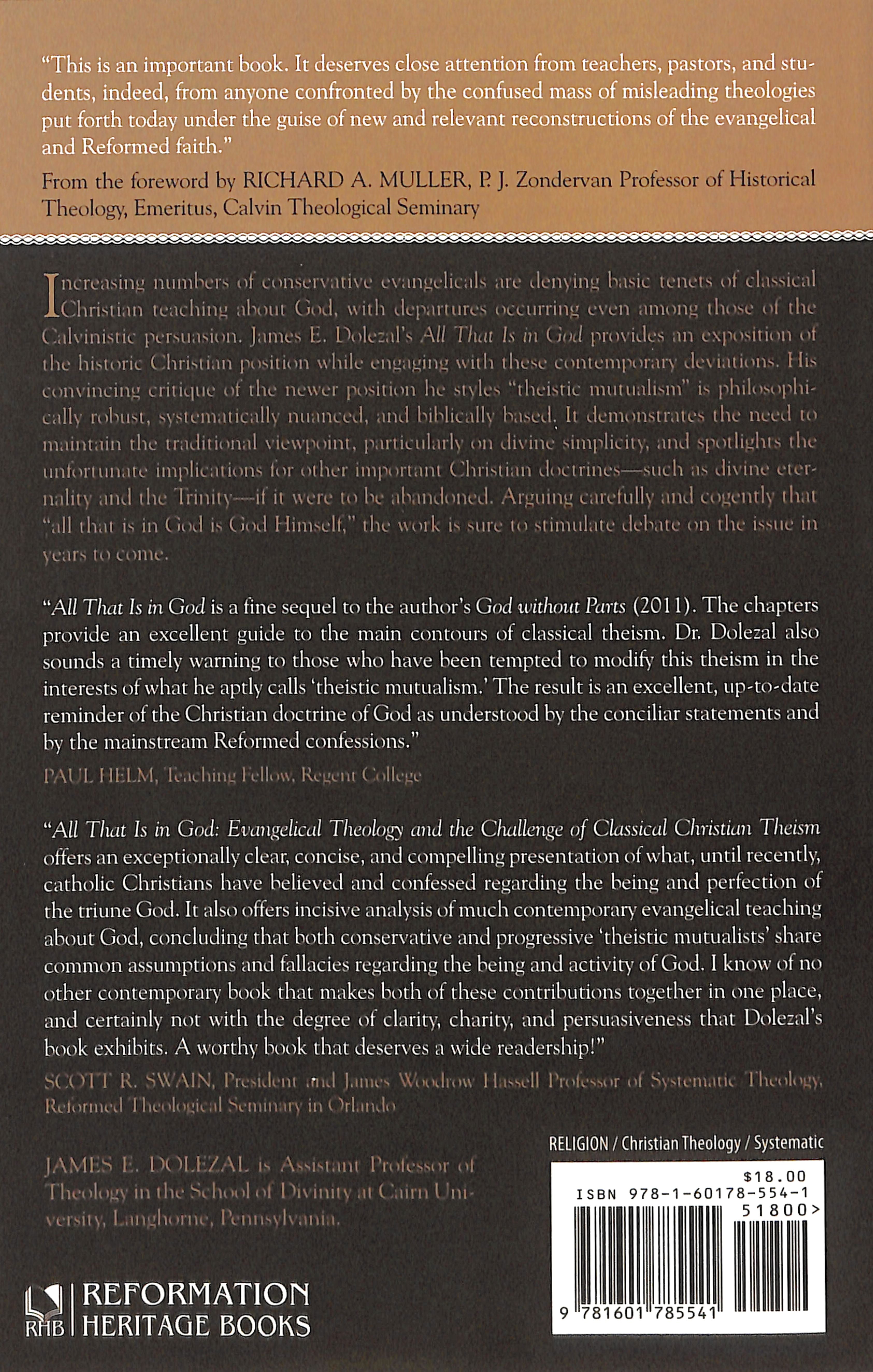All That is in God: Evangelical Theology and the Challenge of Classical Christian Theism