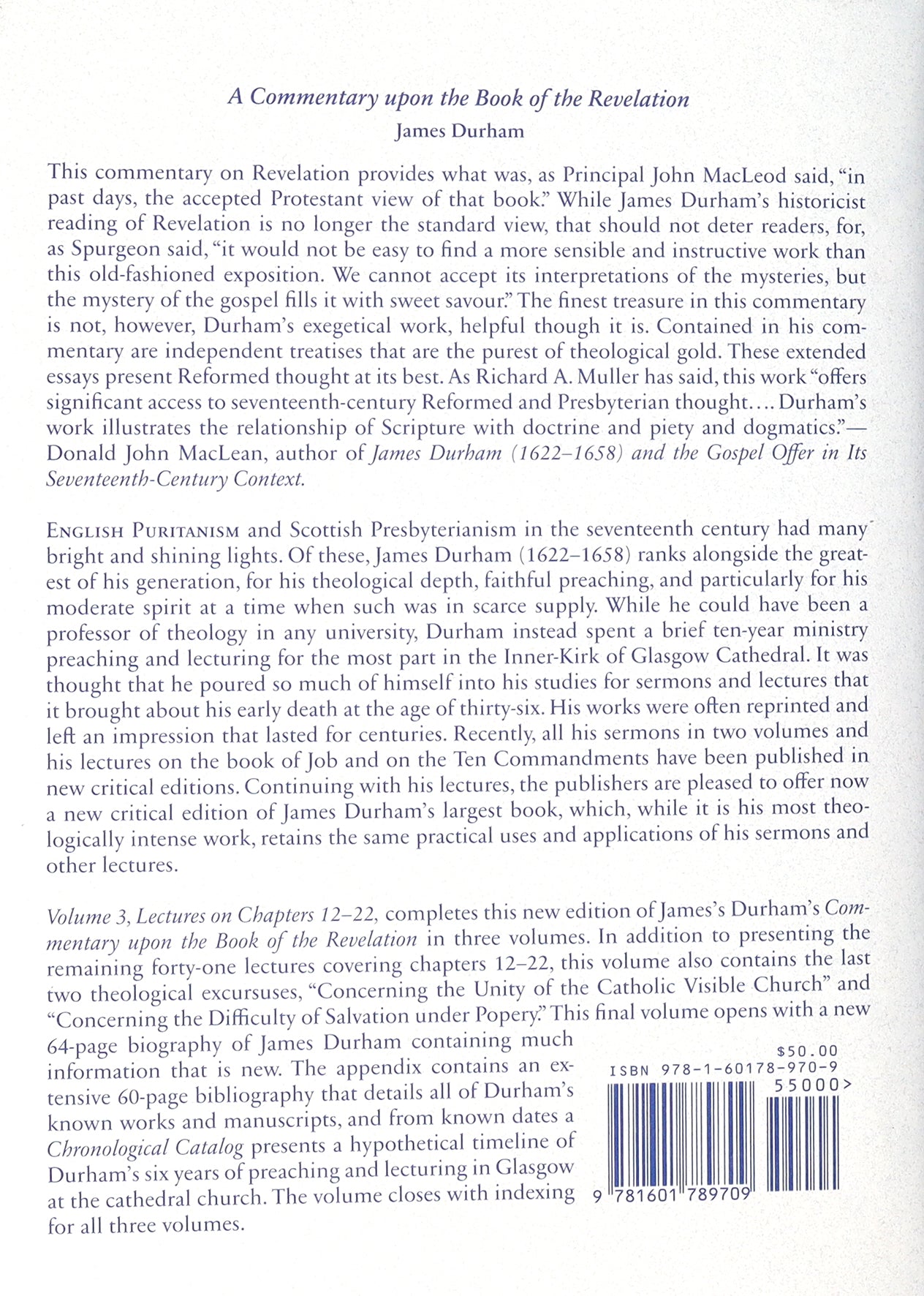 A Commentary Upon the Book of Revelation: Lectures on Chapters 12-22 (Vol 3)