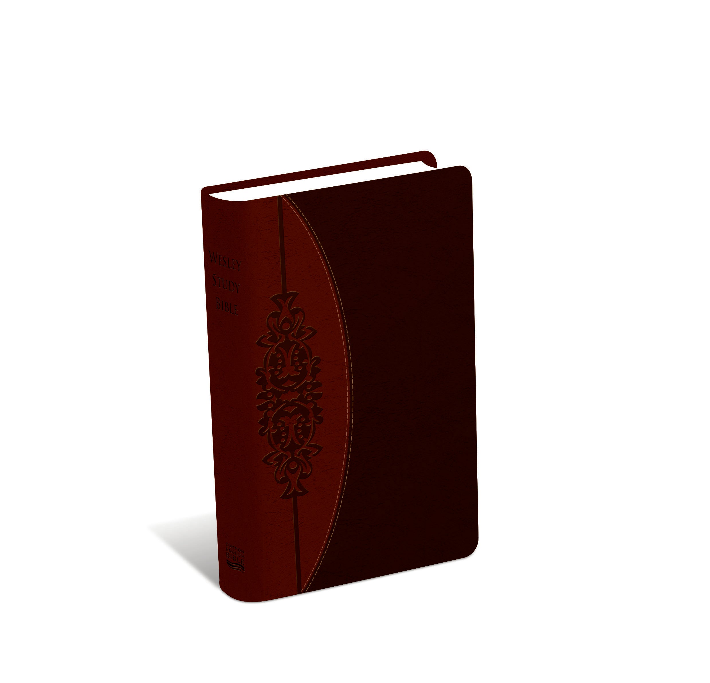 Ceb Wesley Study Bible Saddlebag Brown Deco Tone