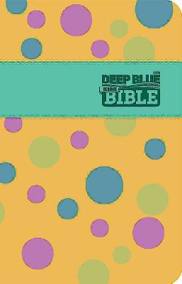 Ceb Deep Blue Kids Bible Polka Dot Yellow