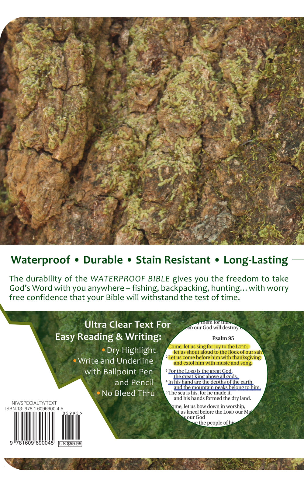 NIV Waterproof Bible Camouflage (Black Letter Edition)