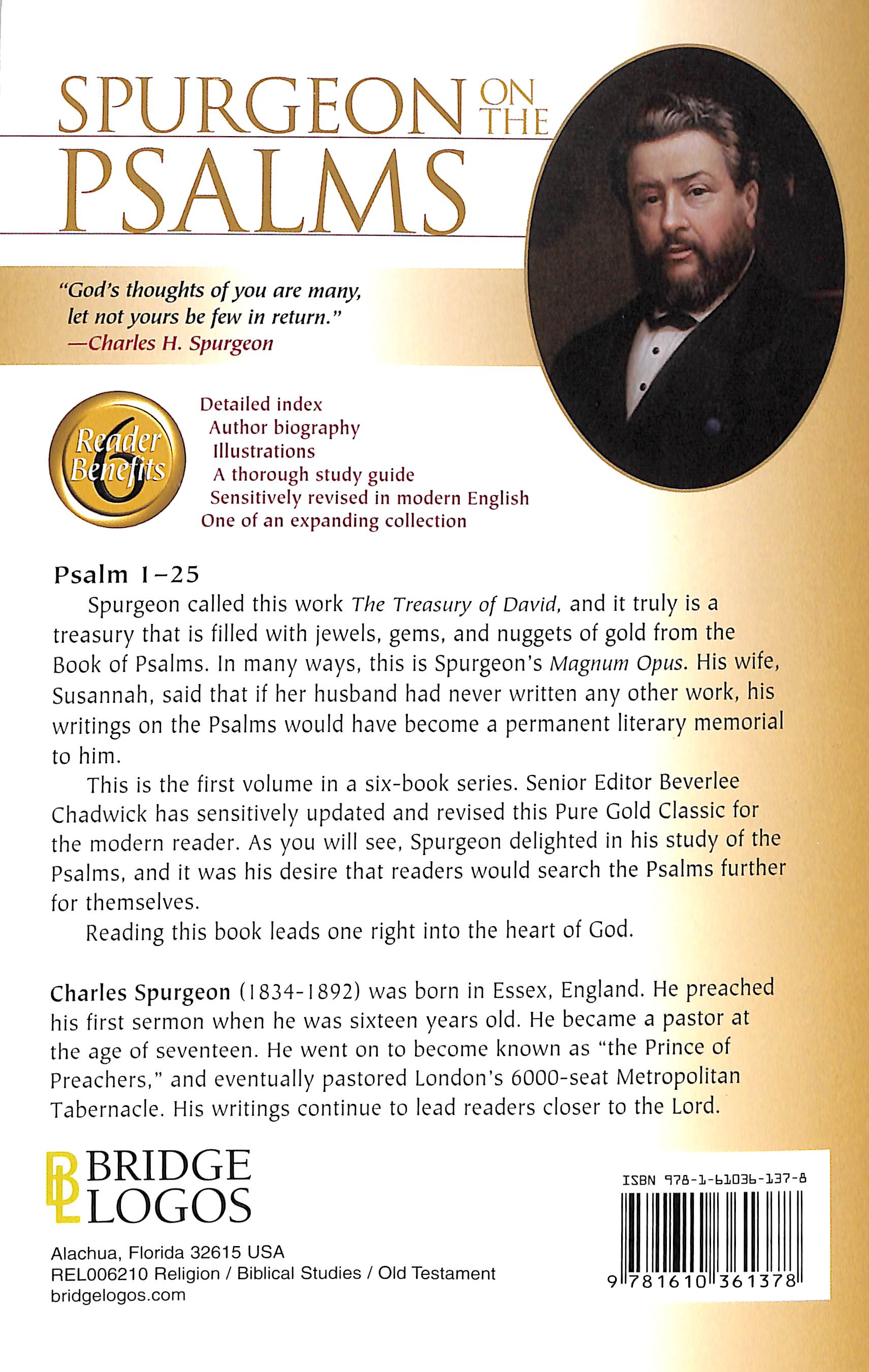 Spurgeon on the Psalms #01: Psalm 1-25 (#01 in Spurgeon On The Psalms Series)