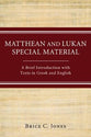 Matthean & Lukan Special Material