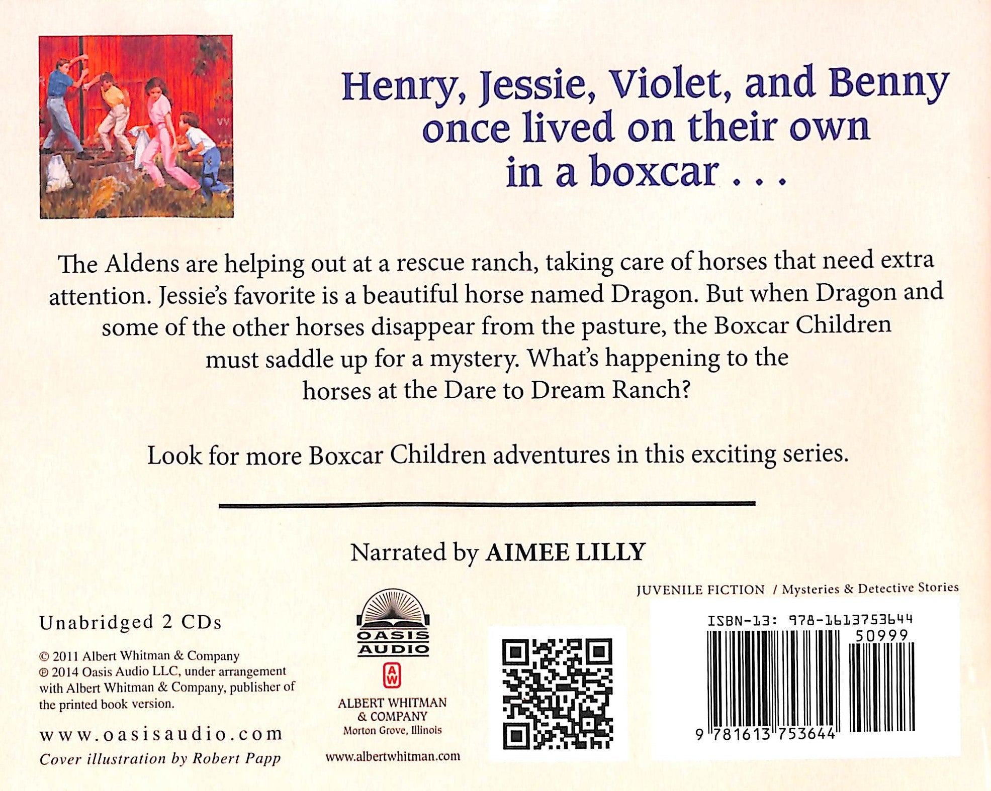 A Horse Named Dragon (#114 in Boxcar Children Audio Series)