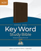 NIV Hebrew-Greek Key Word Study Bible Genuine Goat Leather Brown (Red Letter Edition)