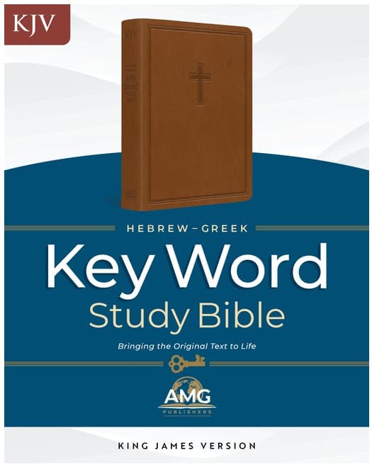 KJV Hebrew-Greek Key Word Study Bible Brown (Red Letter Edition)
