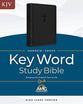 KJV Hebrew-Greek Key Word Study Bible Black Indexed (Red Letter Edition)