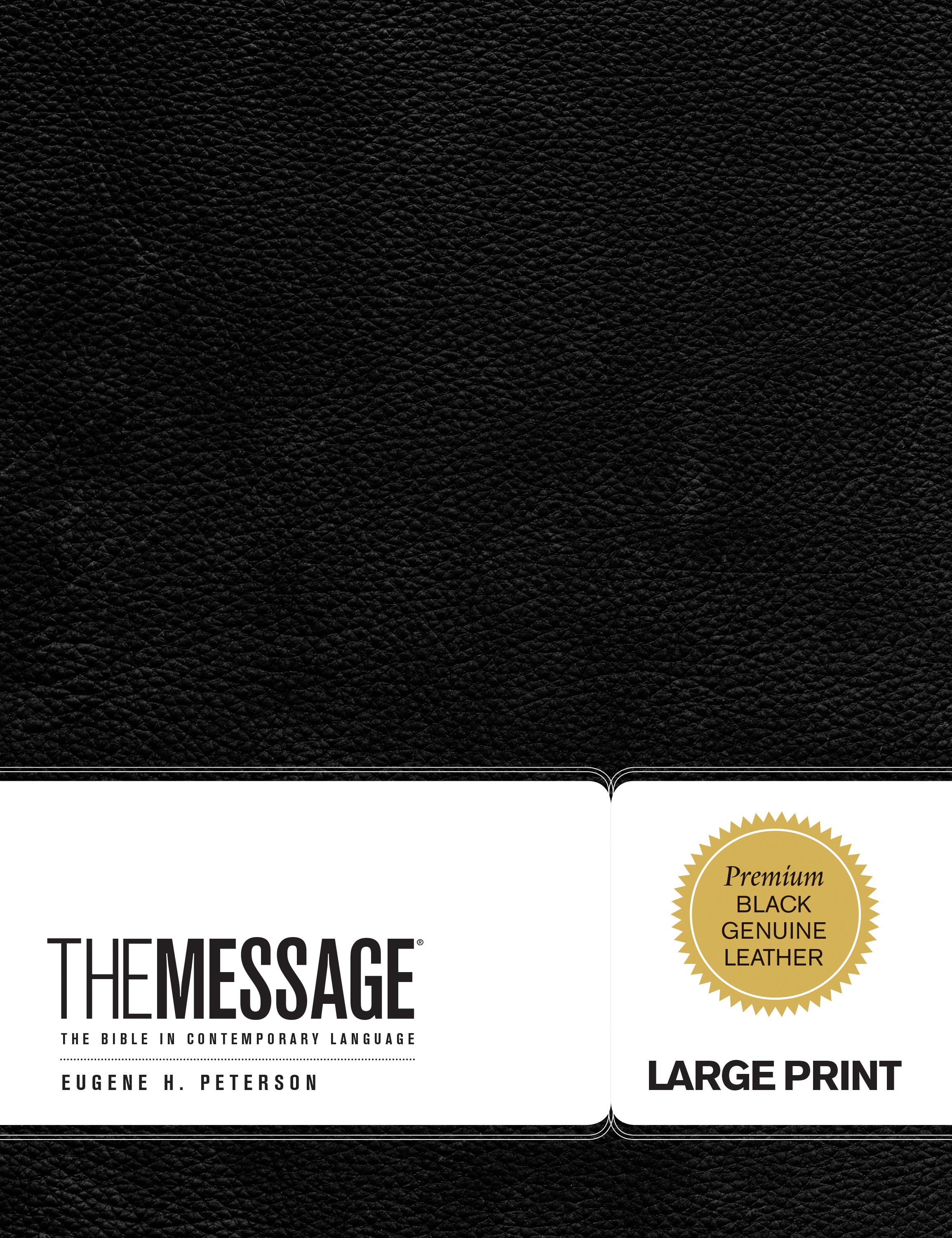 Message Large Print Black (Black Letter Edition)