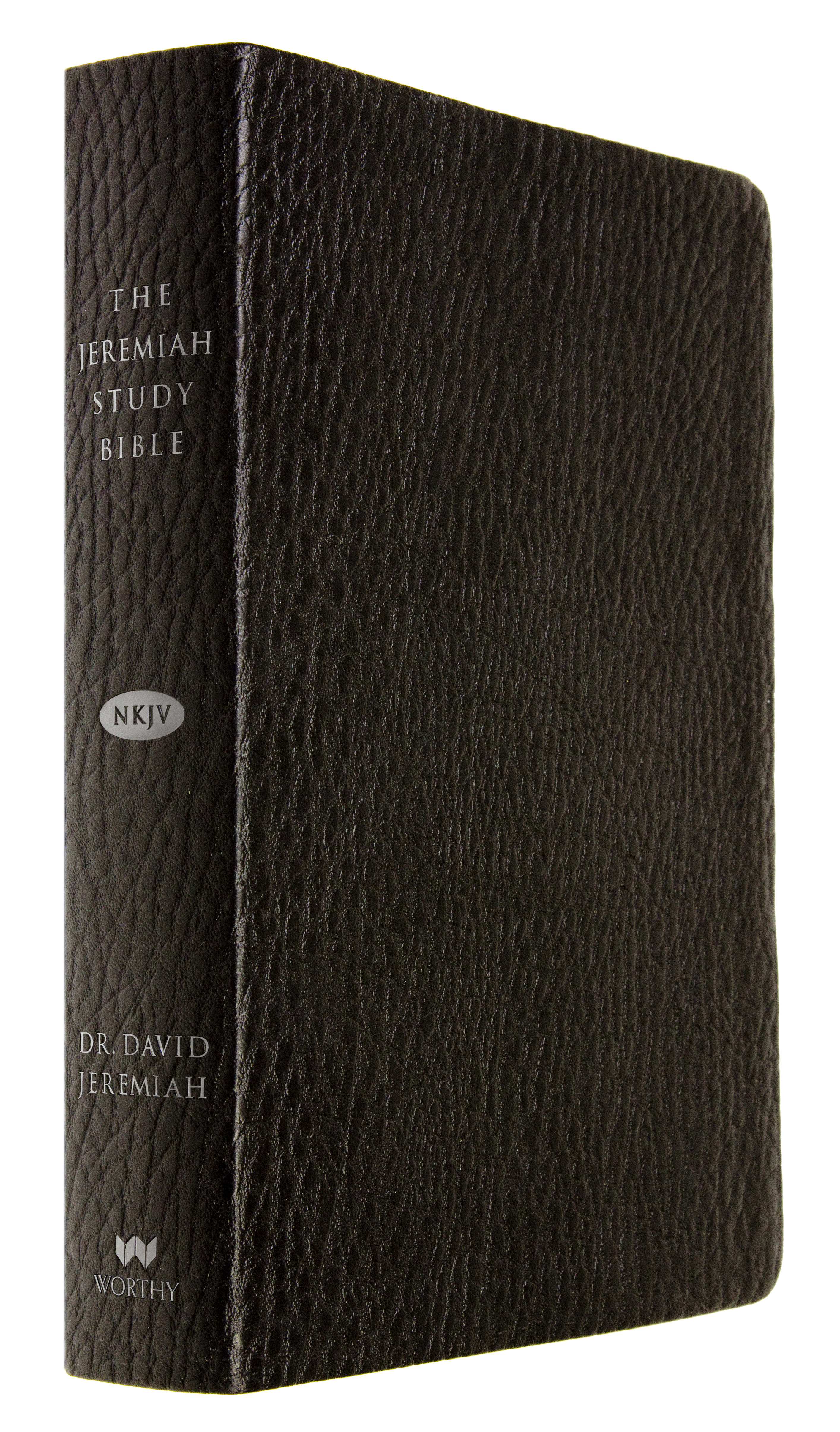 NKJV Jeremiah Study Bible Black Leatherluxe With Thumb-Indexing