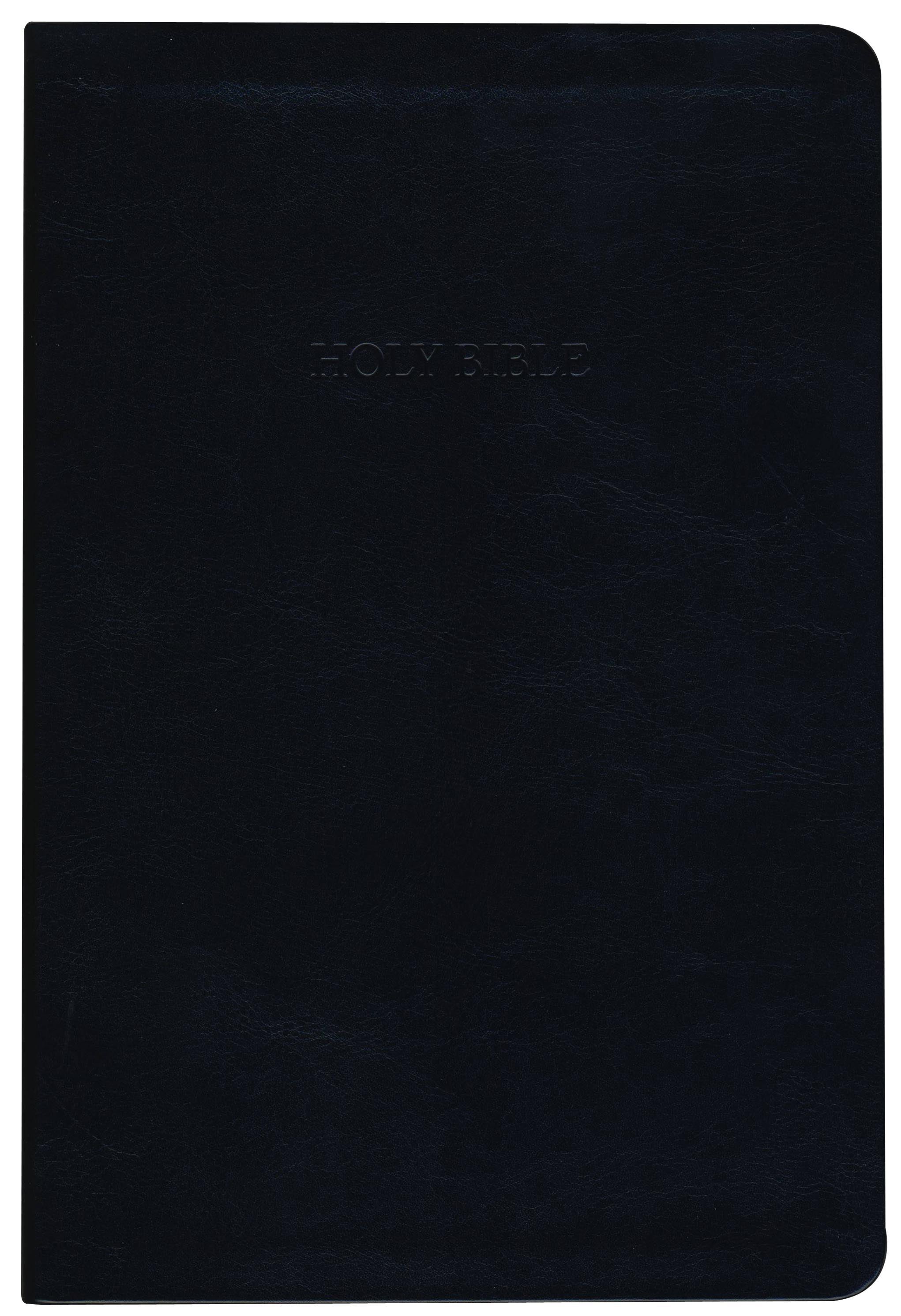 KJV Large Print Thinline Reference Bible Black