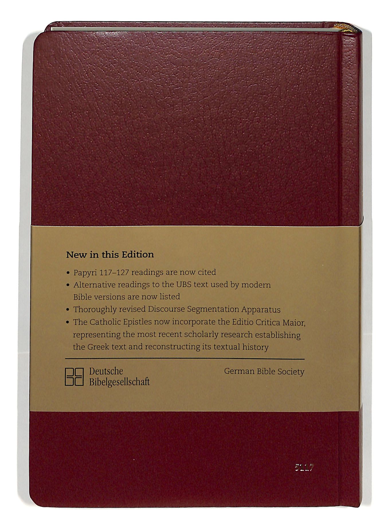 Greek New Testament Ubs5 Fifth Revised Edition With Concise Greek English Dictionary