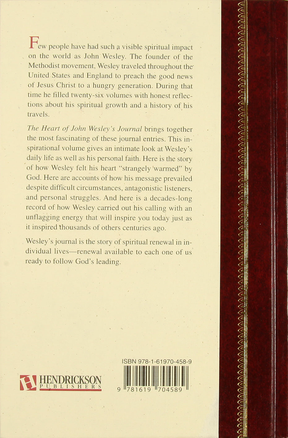 The Heart of John Wesley's Journal (Hendrickson Classic Biography Series)