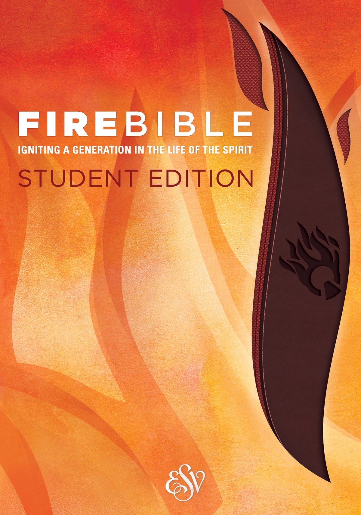ESV Fire Bible Student Edition Brass Brown/Chestnut Flexisoft
