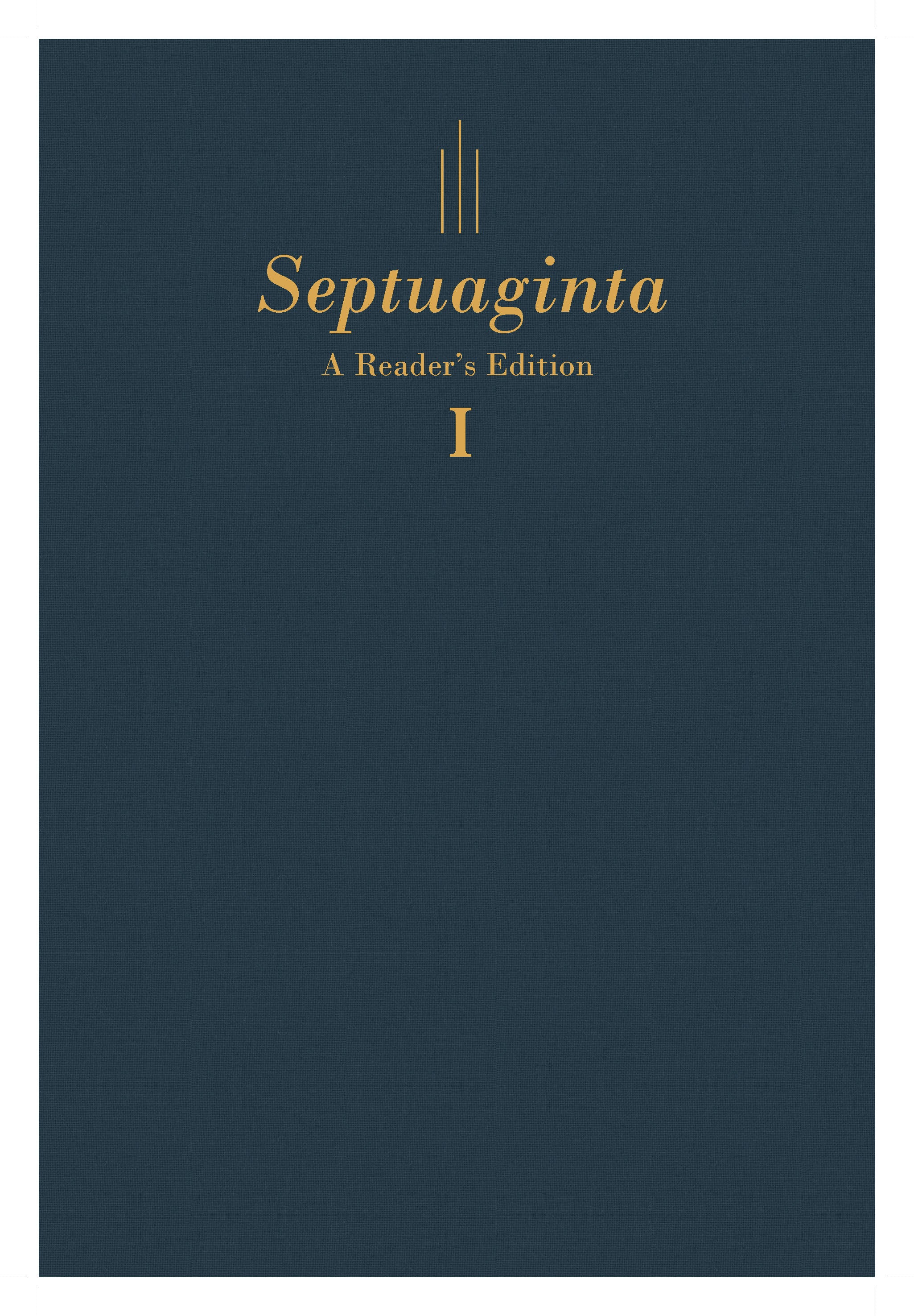 Septuaginta: A Reader's Edition Blue (2 Vol Set)