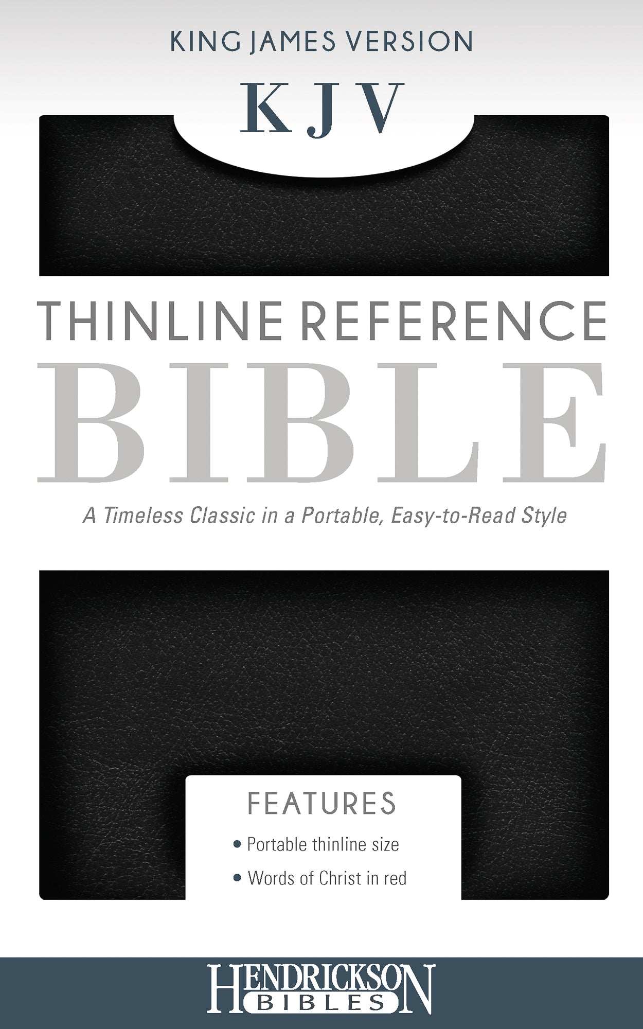 KJV Thinline Reference Bible Black