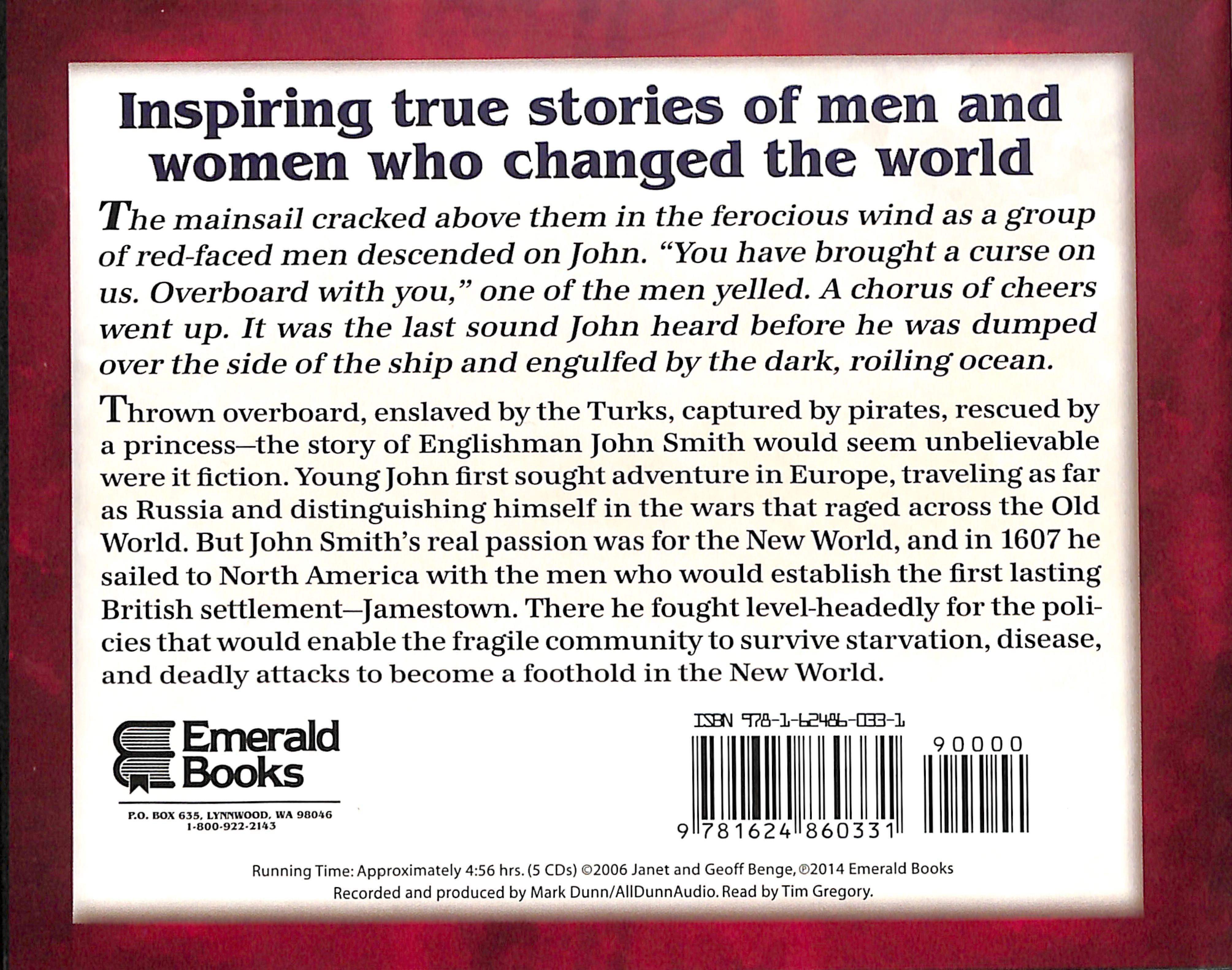 Captain John Smith - a Foothold in the New World (Unabridged, 5 CDS) (Heroes Of History Series)