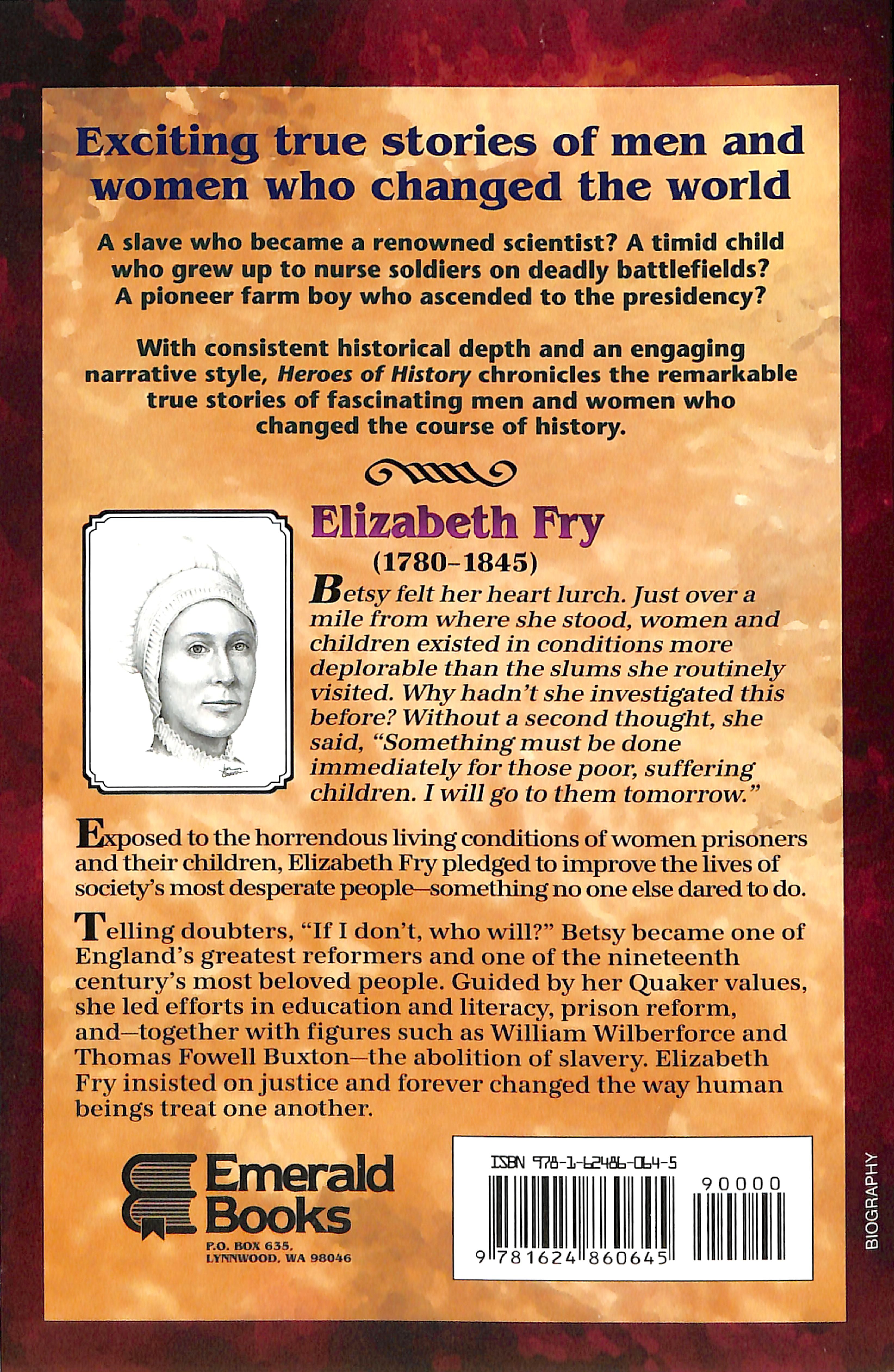 Elizabeth Fry - Angel of Newgate (Heroes Of History Series)