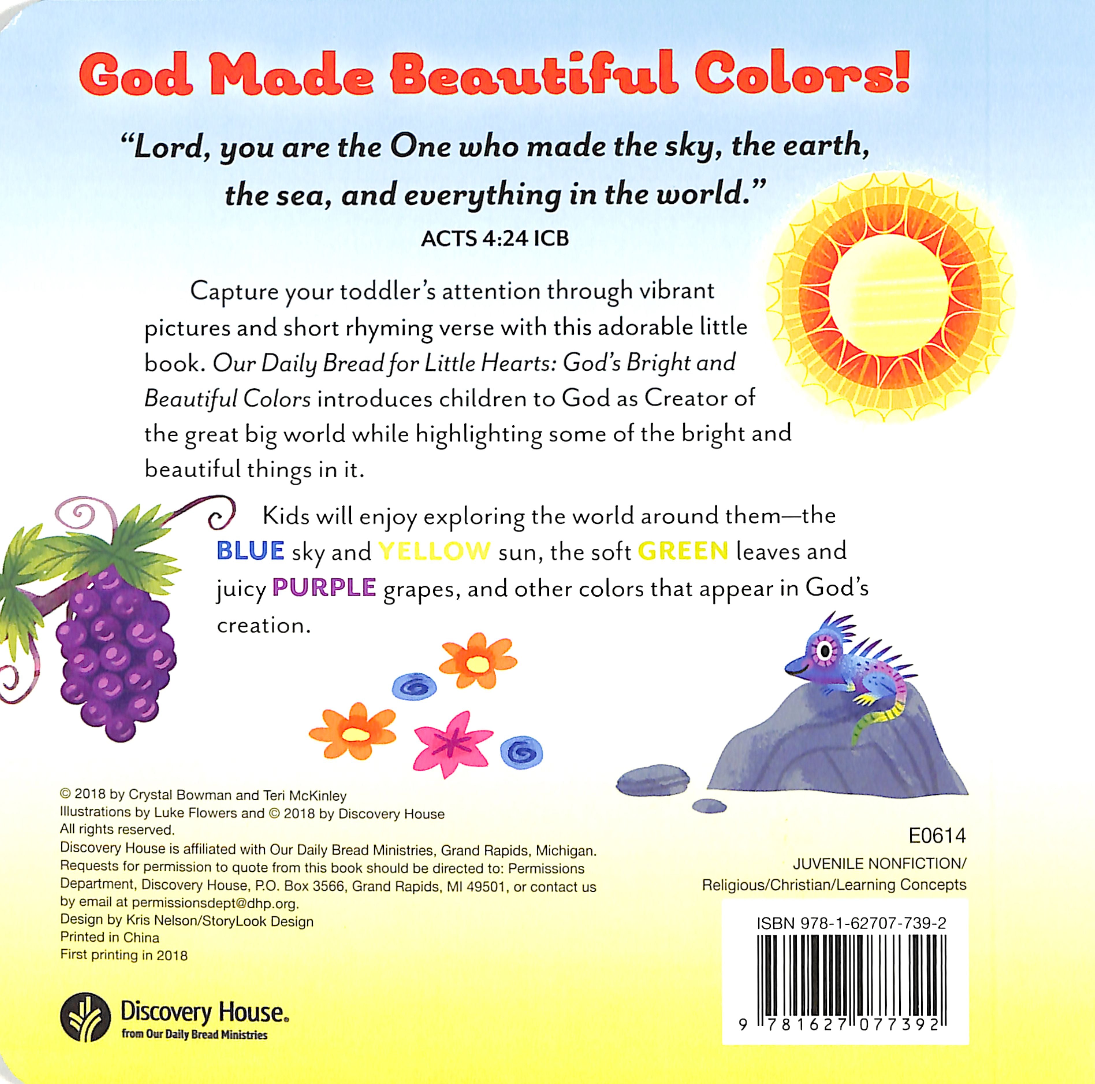 God's Bright and Beautiful Colors (Our Daily Bread For Little Hearts Series)