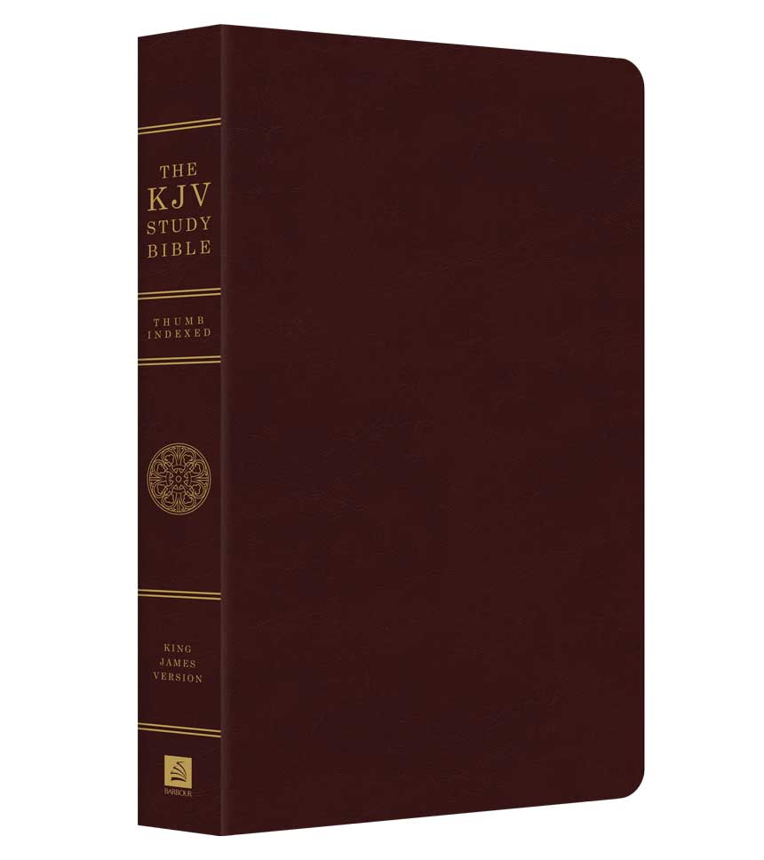 KJV Study Indexed Bible Burgundy