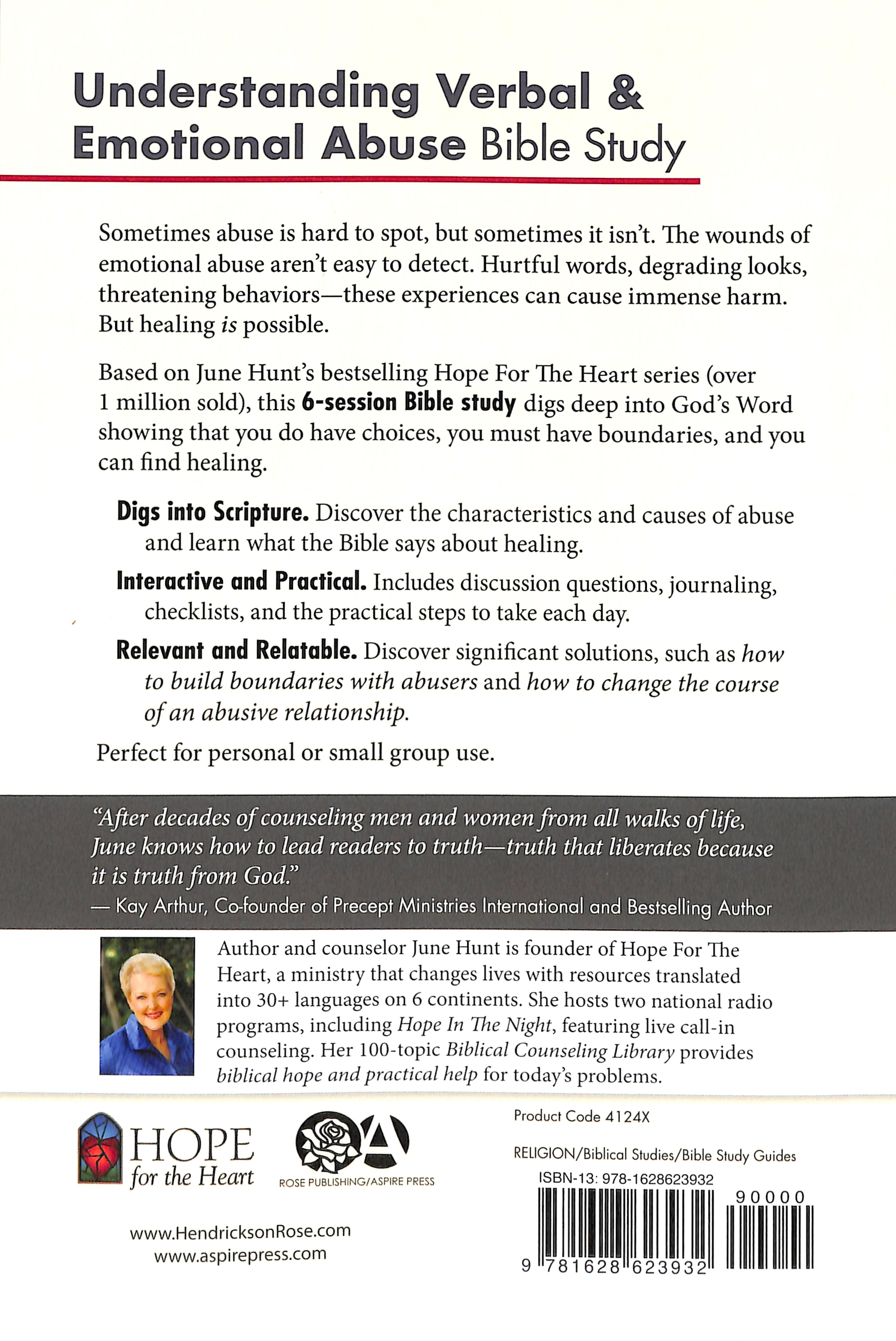 Understanding Verbal and Emotional Abuse Bible Study (#06 in Hope For The Heart Bible Study Series)
