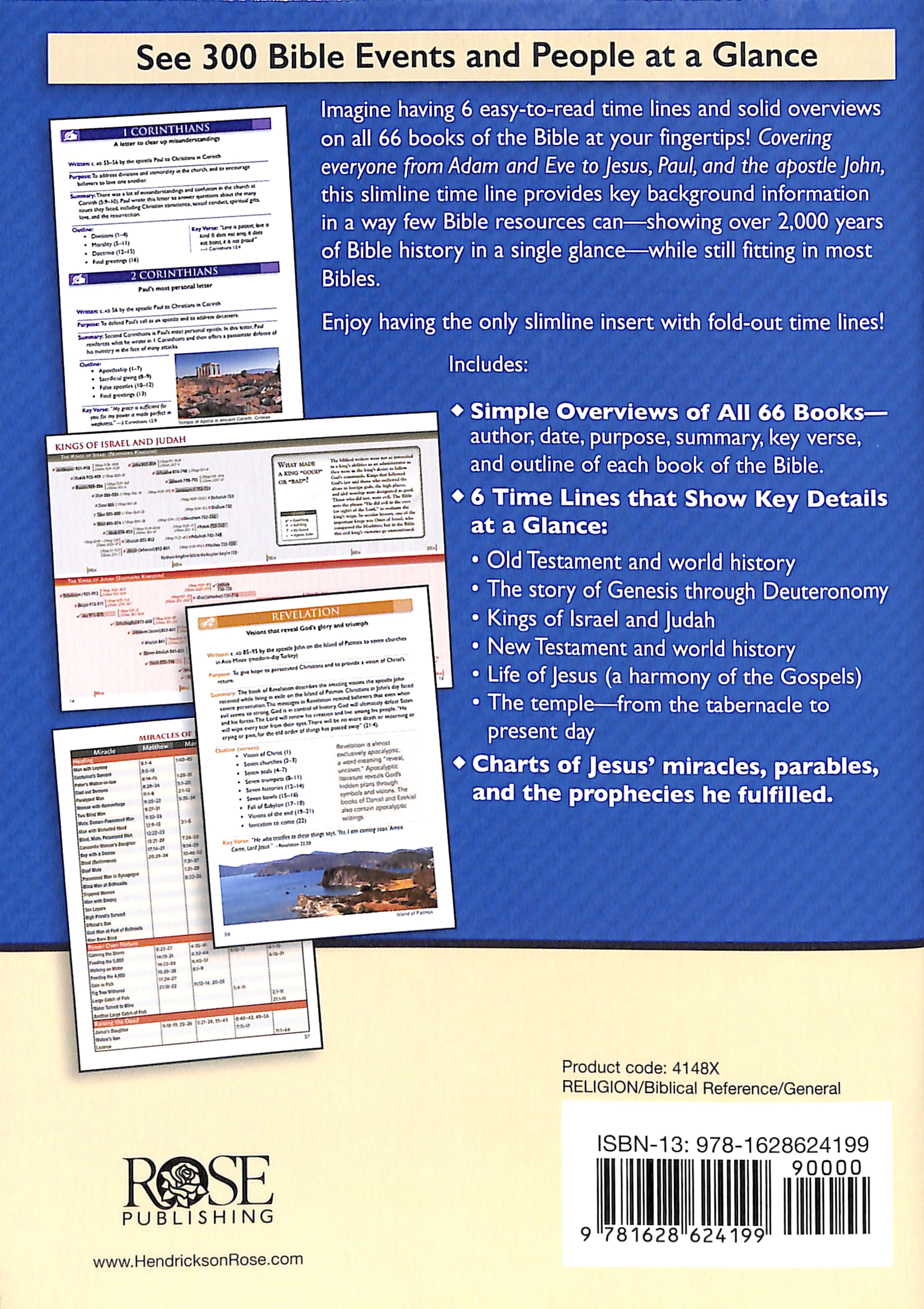 Bible Time Lines and Overview - Bible Insert