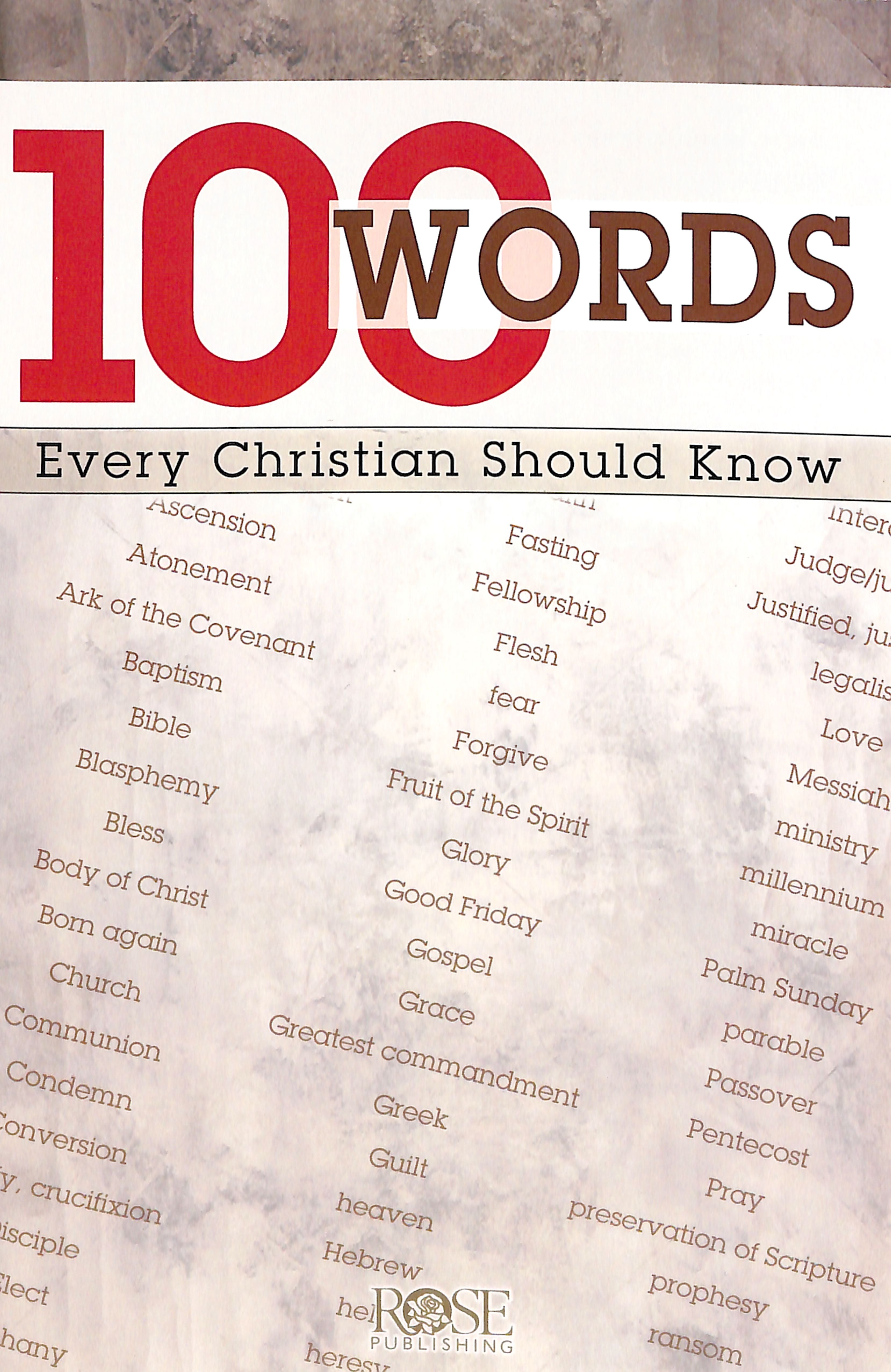 100 Words Every Christian Should Know (Rose Guide Series)