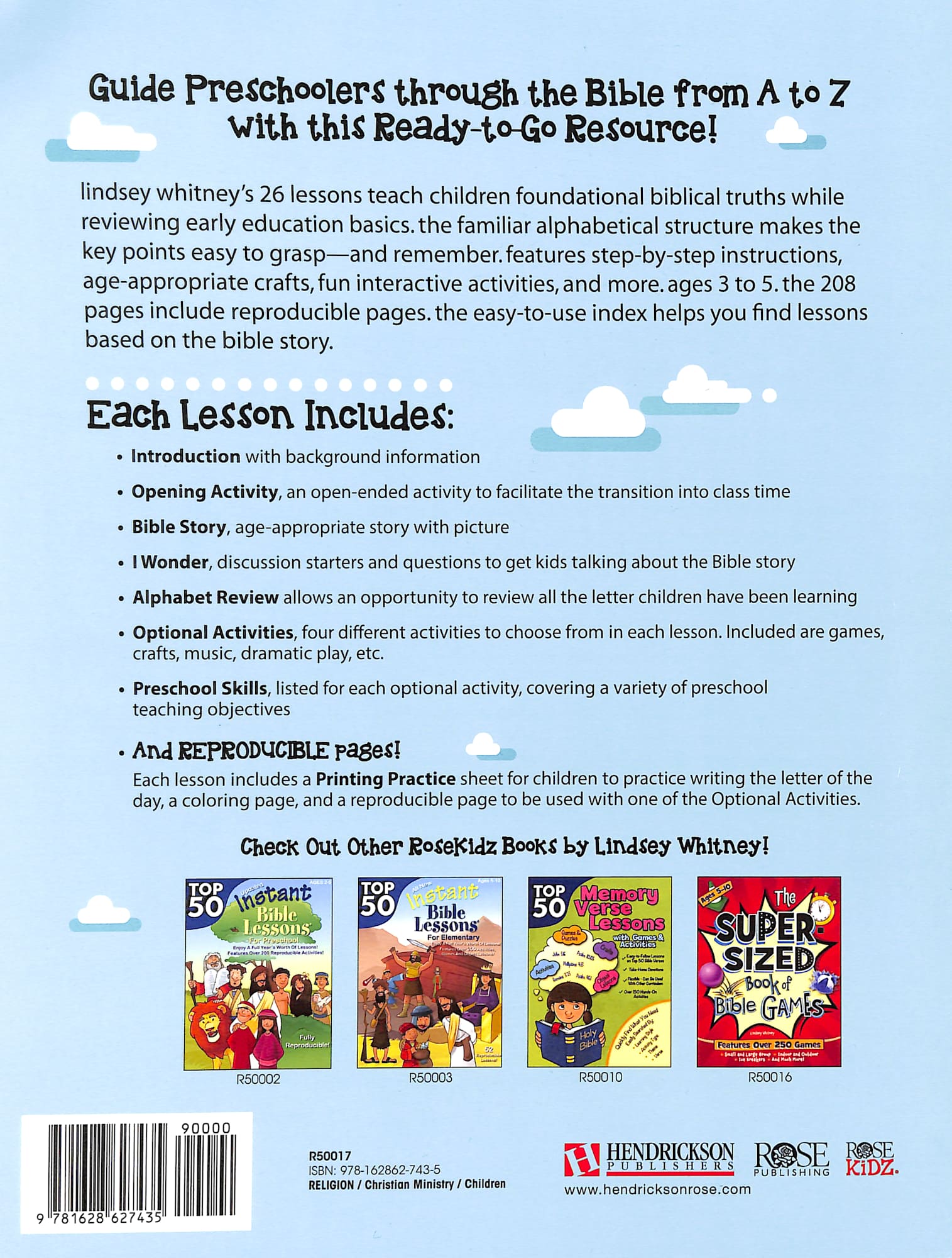 A to Z Thru the Bible (For Preschoolers) (Instant Bible Lessons Series)