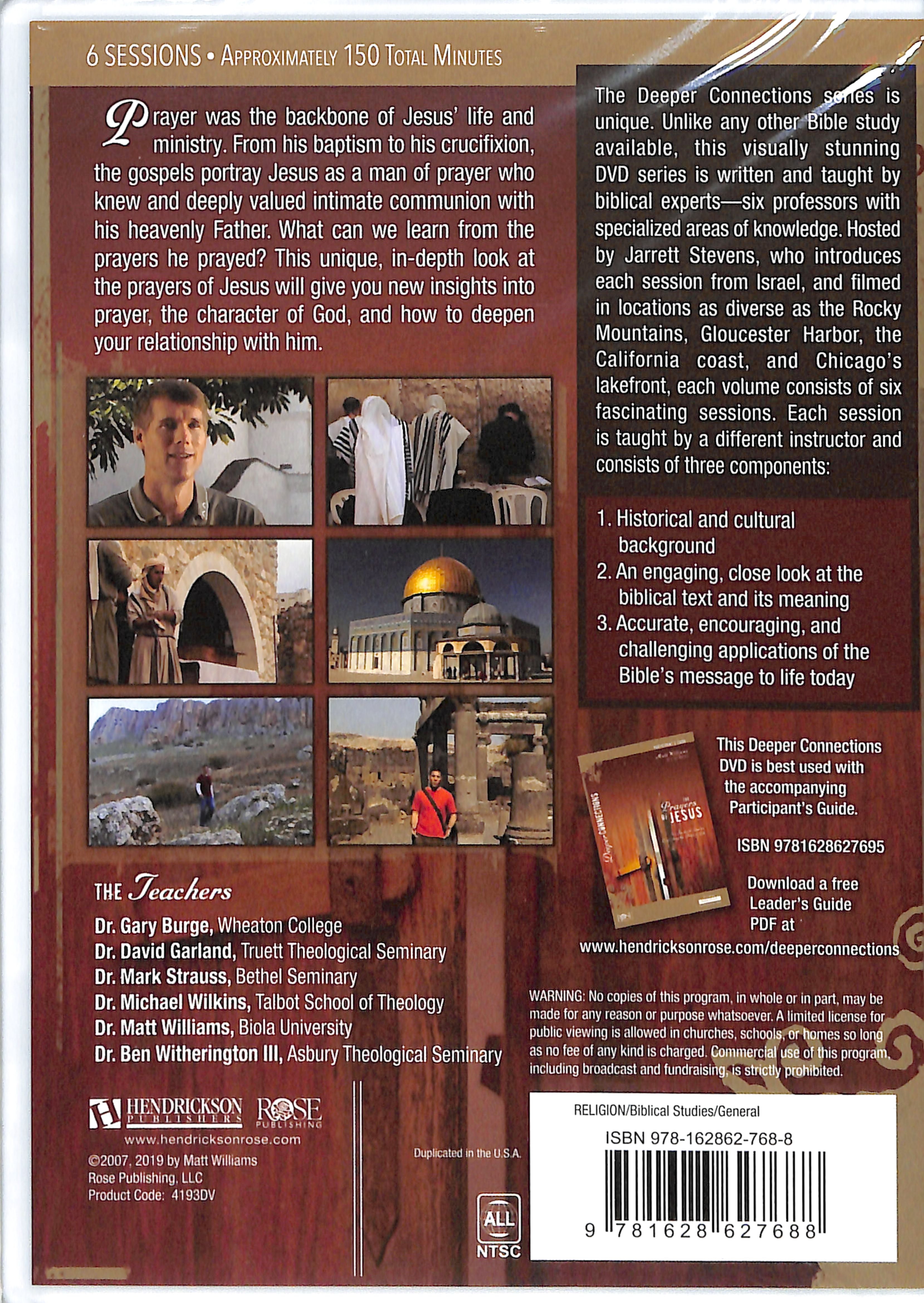 Prayers of Jesus - 6-Session DVD Bible Study (DVD Study) (Deeper Connections Series)