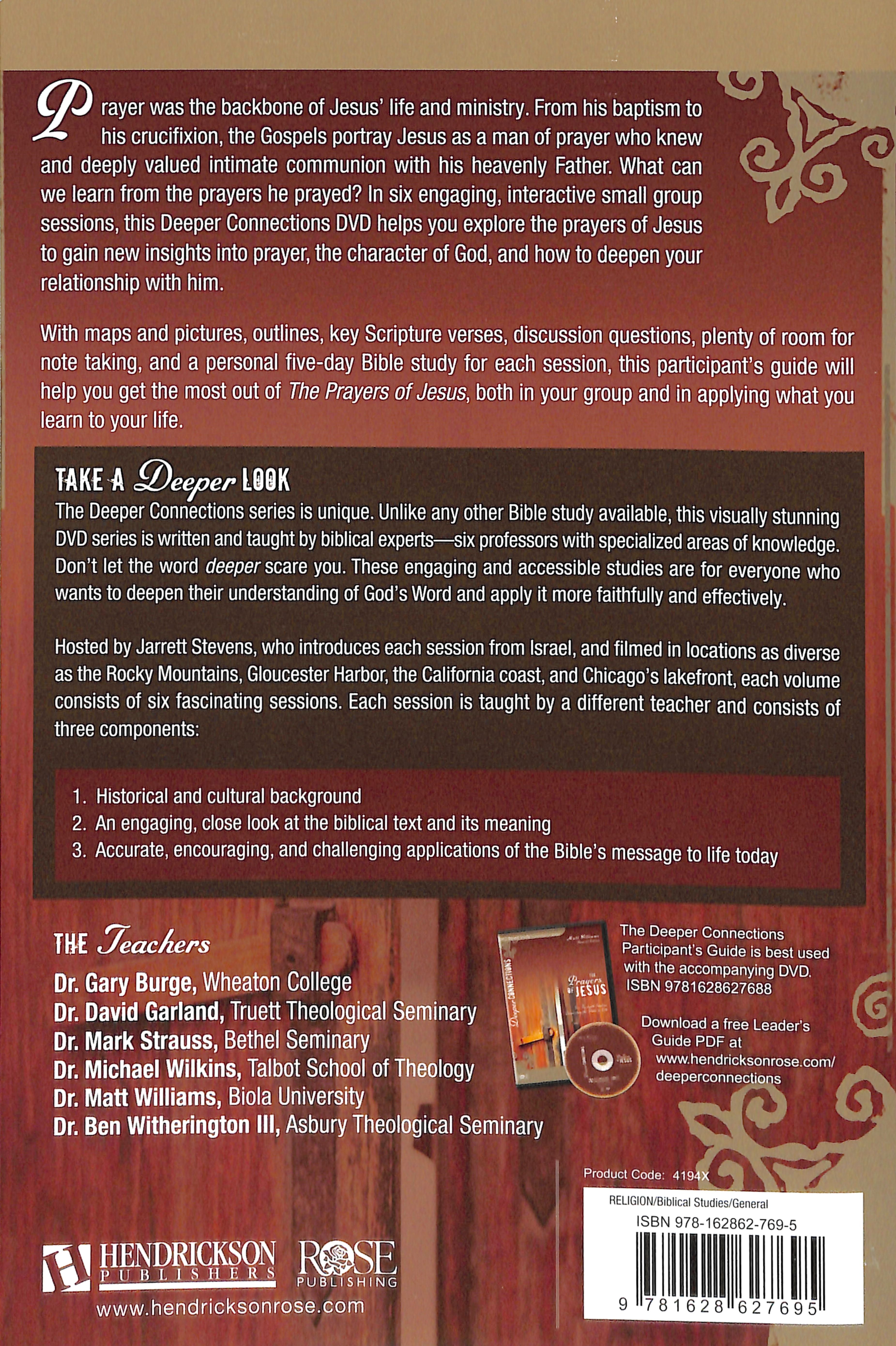 Prayers of Jesus (Participant Guide) (Deeper Connections Series)