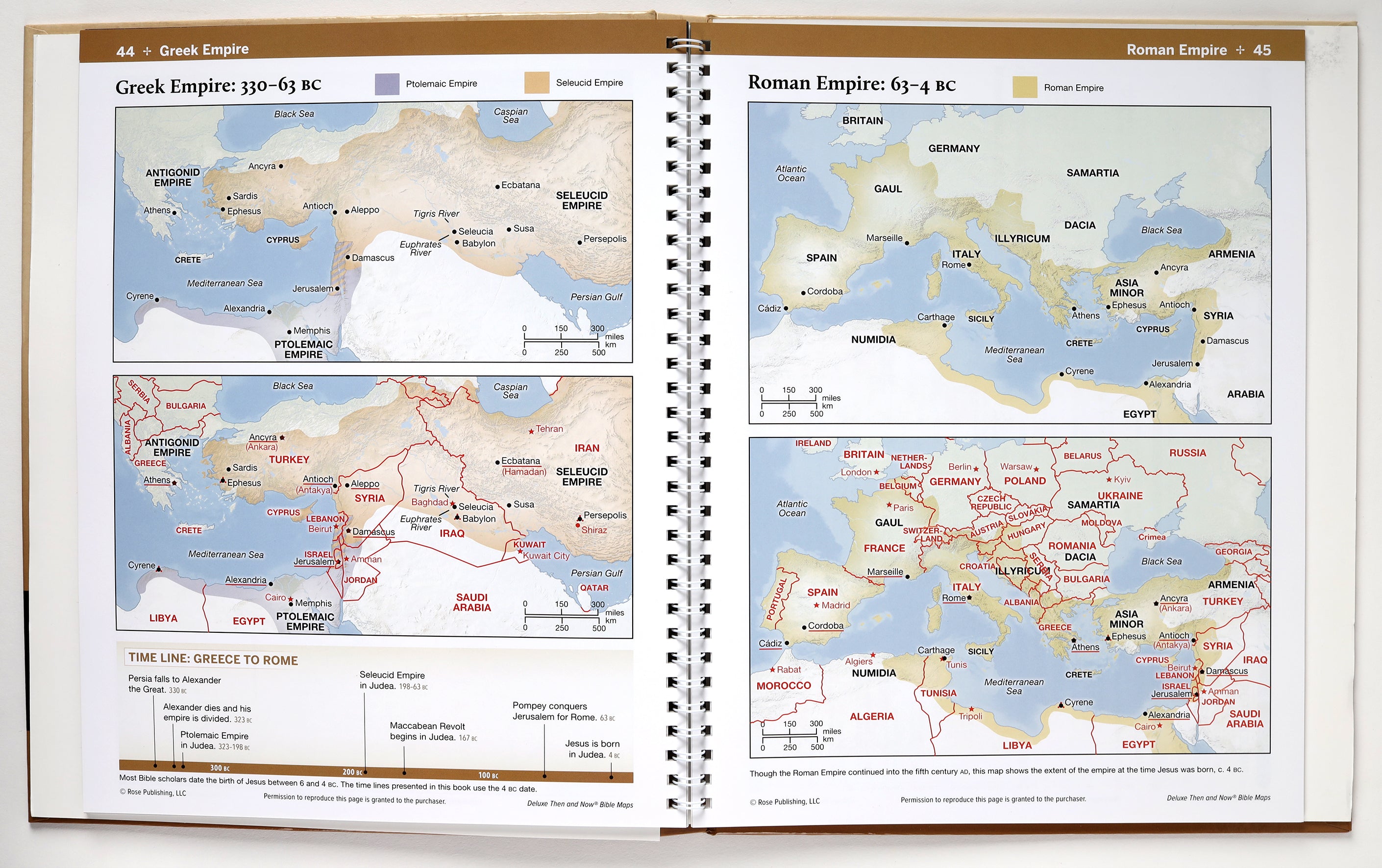 Rose Deluxe Then and Now Bible Maps (New And Expanded 2020 Edition)