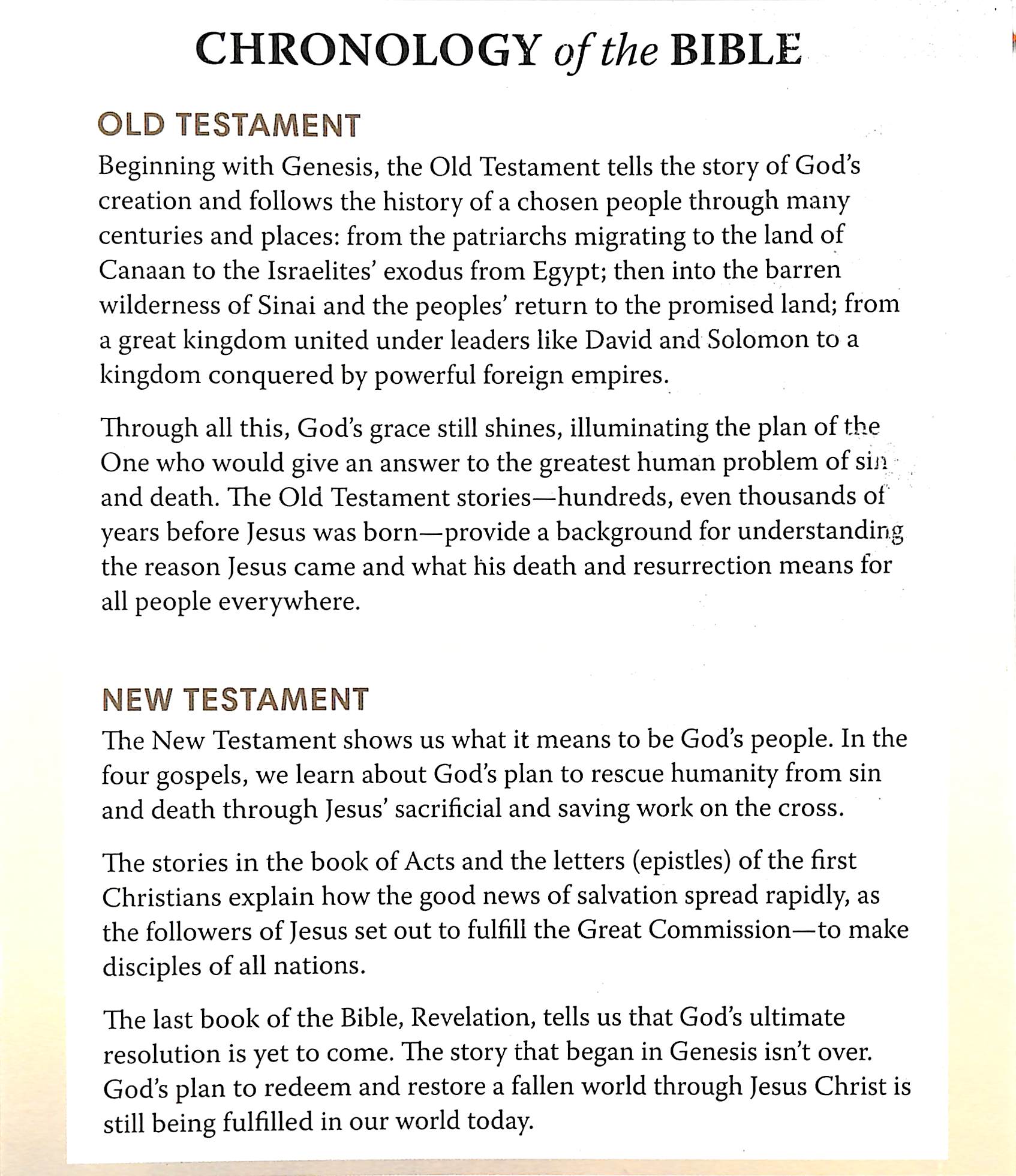 Chronology of the Bible