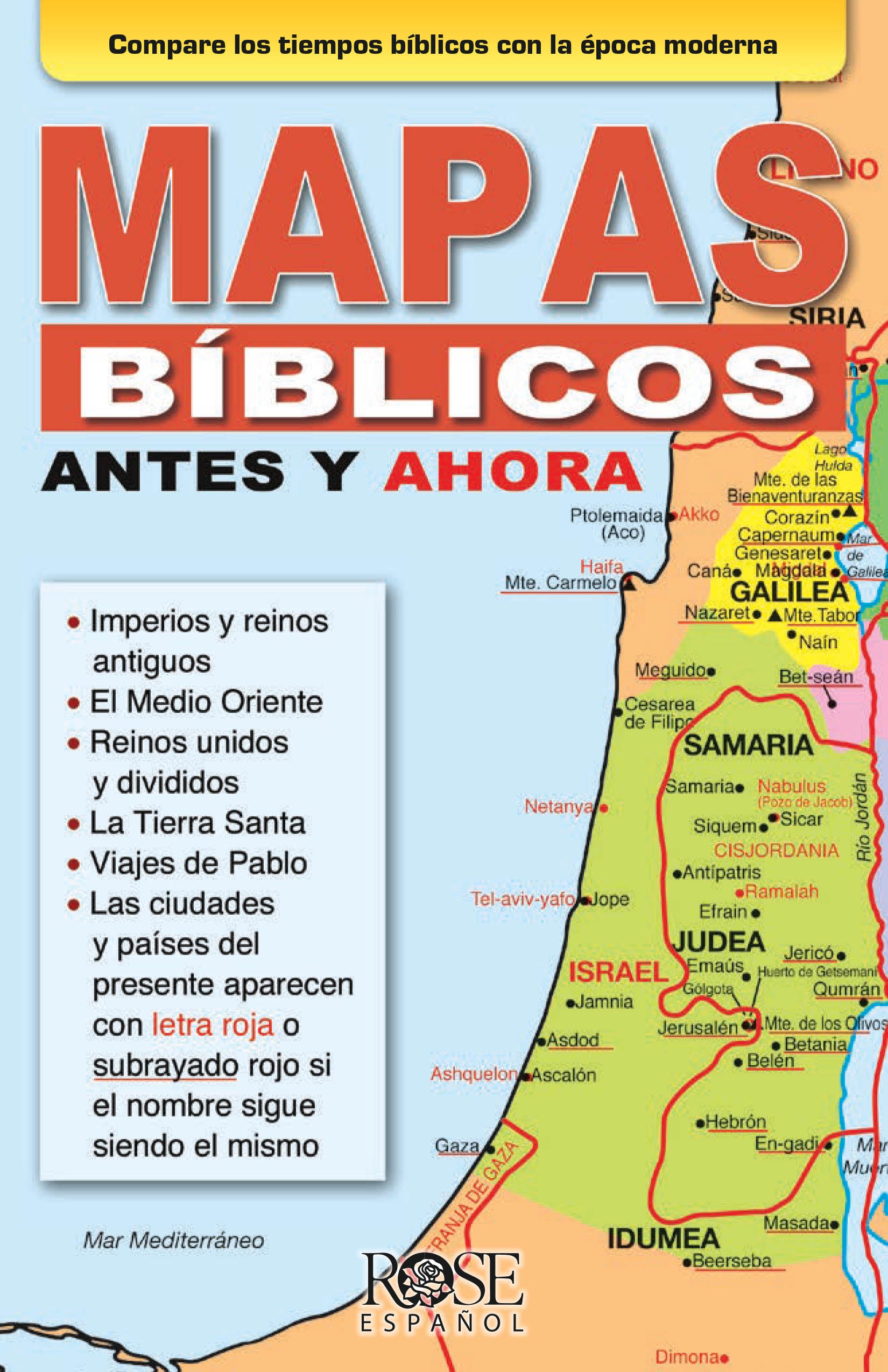 Mapas Bblicos Antes Y Ahora (Spanish)