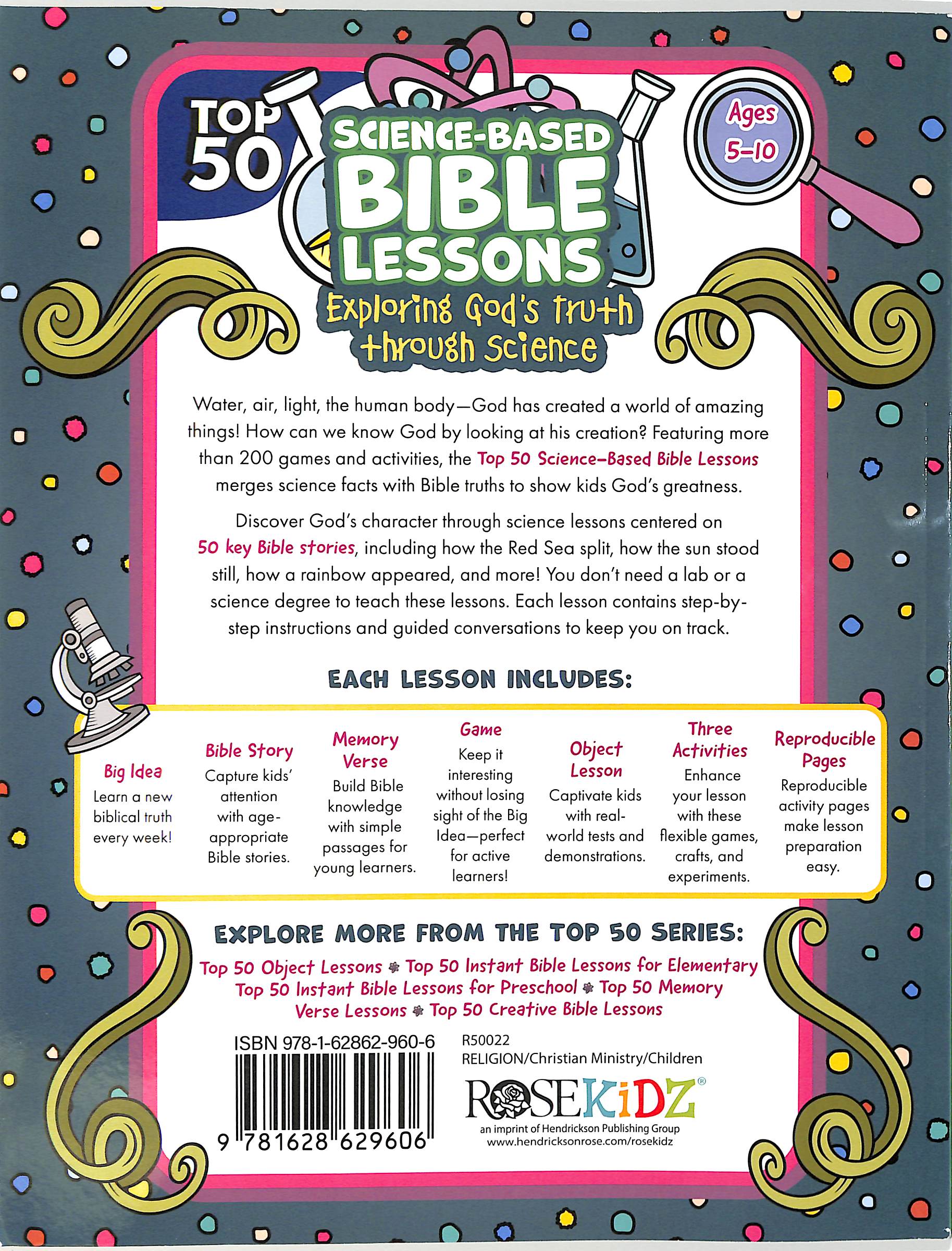 Top 50 Science Based Bible Lessons (Incl Reproducible Activities) (Ages 5-10)